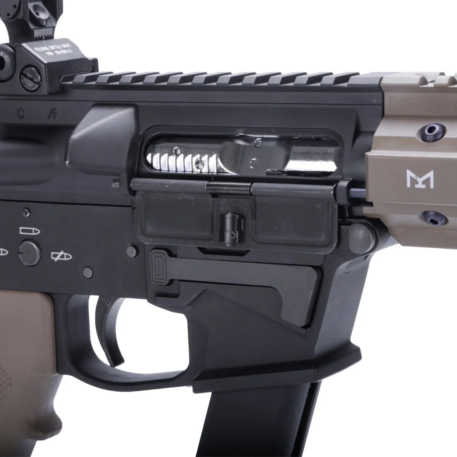 TWS 9mm SBR GBB Gel Blaster - Tan - Image 2