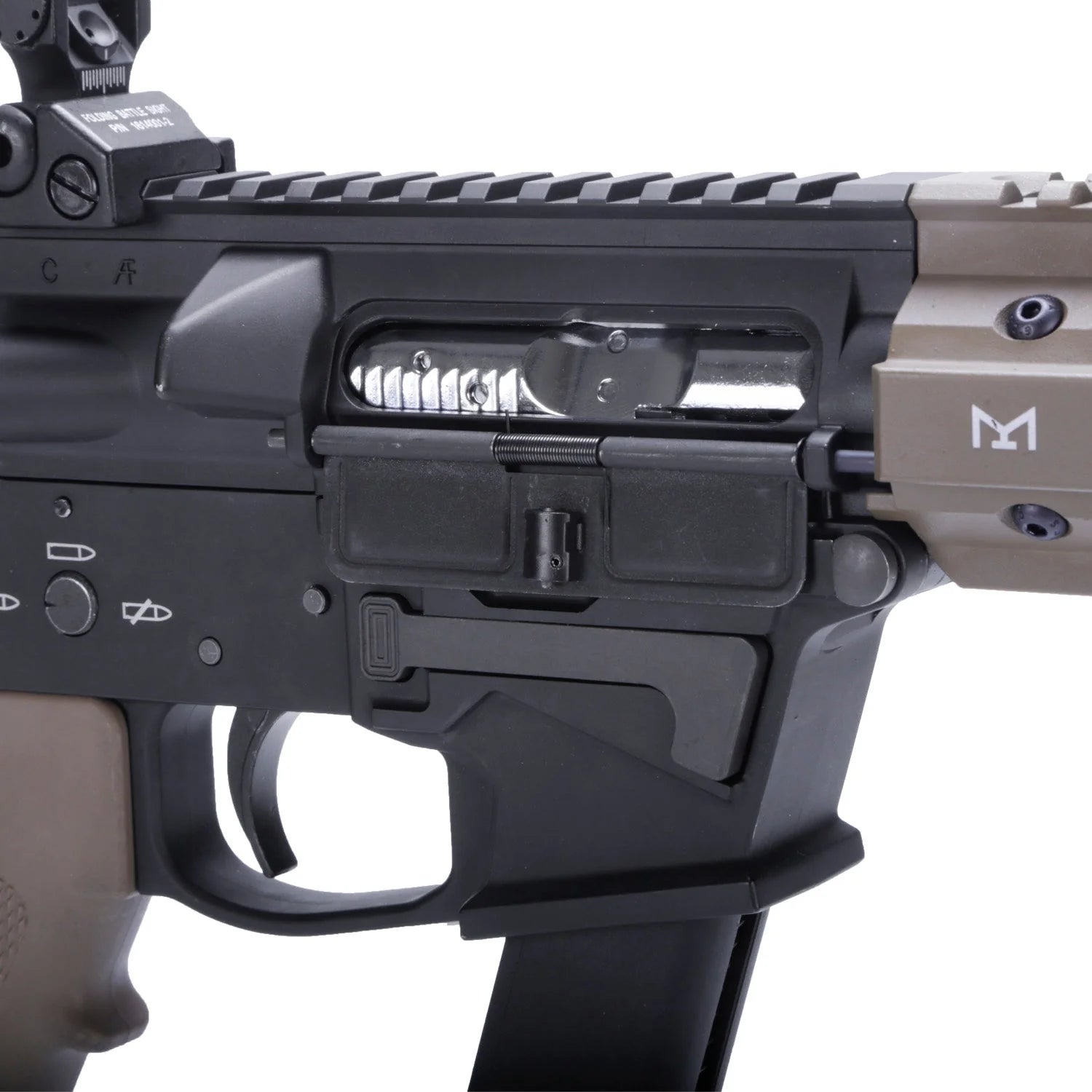TWS 9mm SBR GBB Gel Blaster - Black - Image 3
