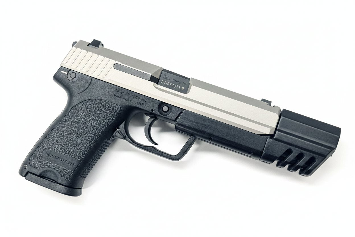 Custom Tokyo Marui / Guarder Stainless Steel USP Gel Blaster - Match Compensator