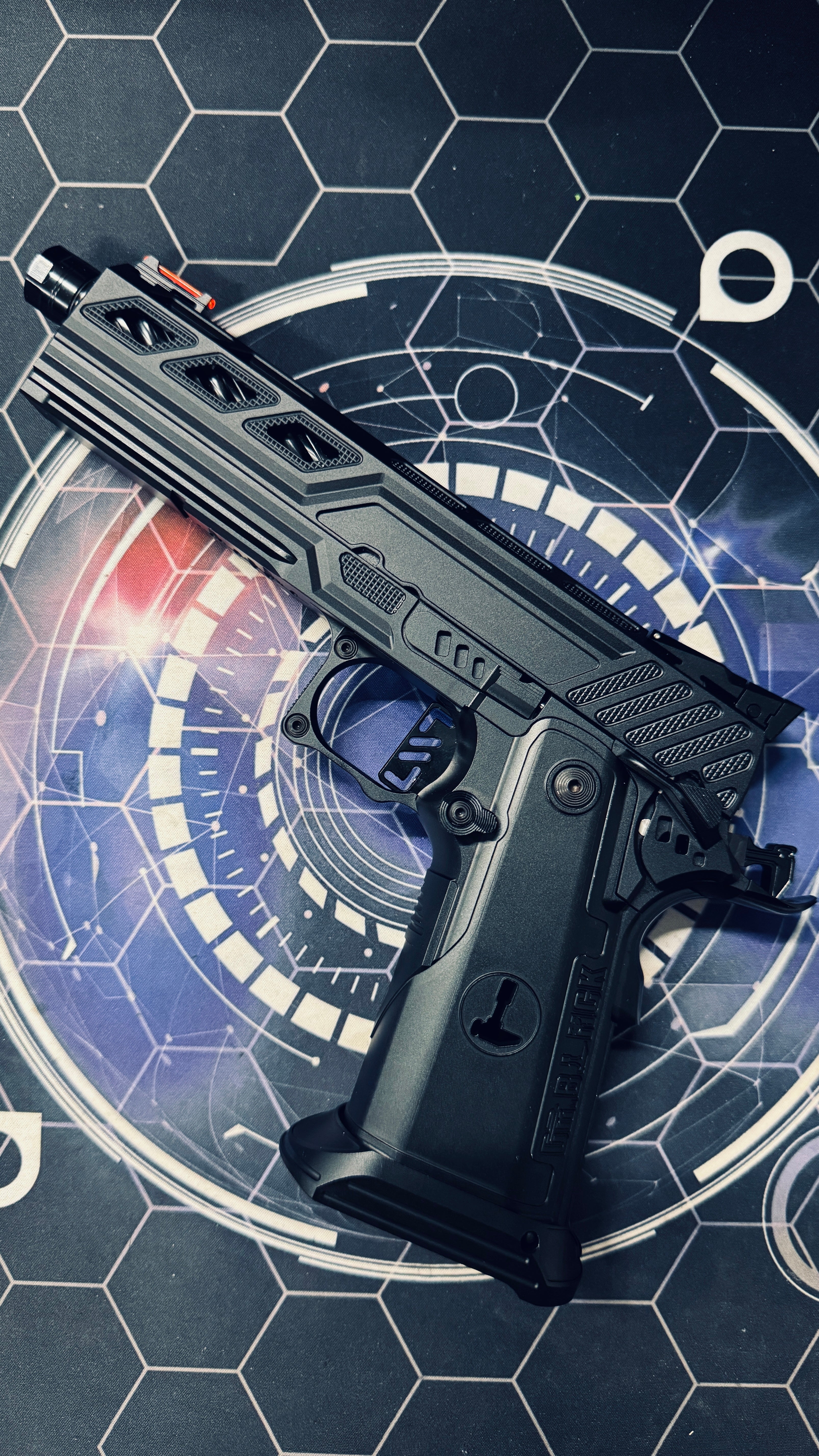 Custom Dr Black Hi-Capa 5.1 GBB Pistol Gel Blaster - Z Frame Black - Image 10