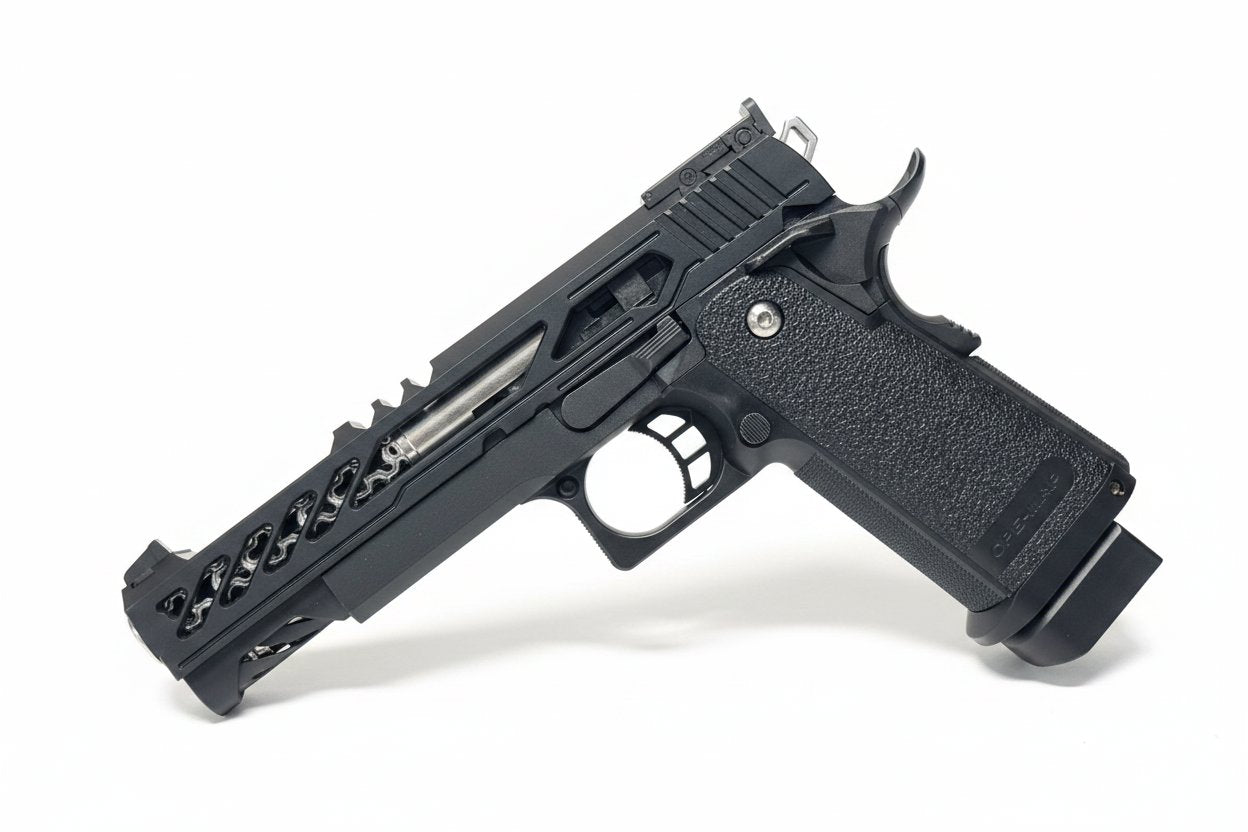 Custom Tokyo Marui/Dr Black Hi-Capa 5.1 GBB Pistol Gel Blaster - Type Y/Geom - Image 2