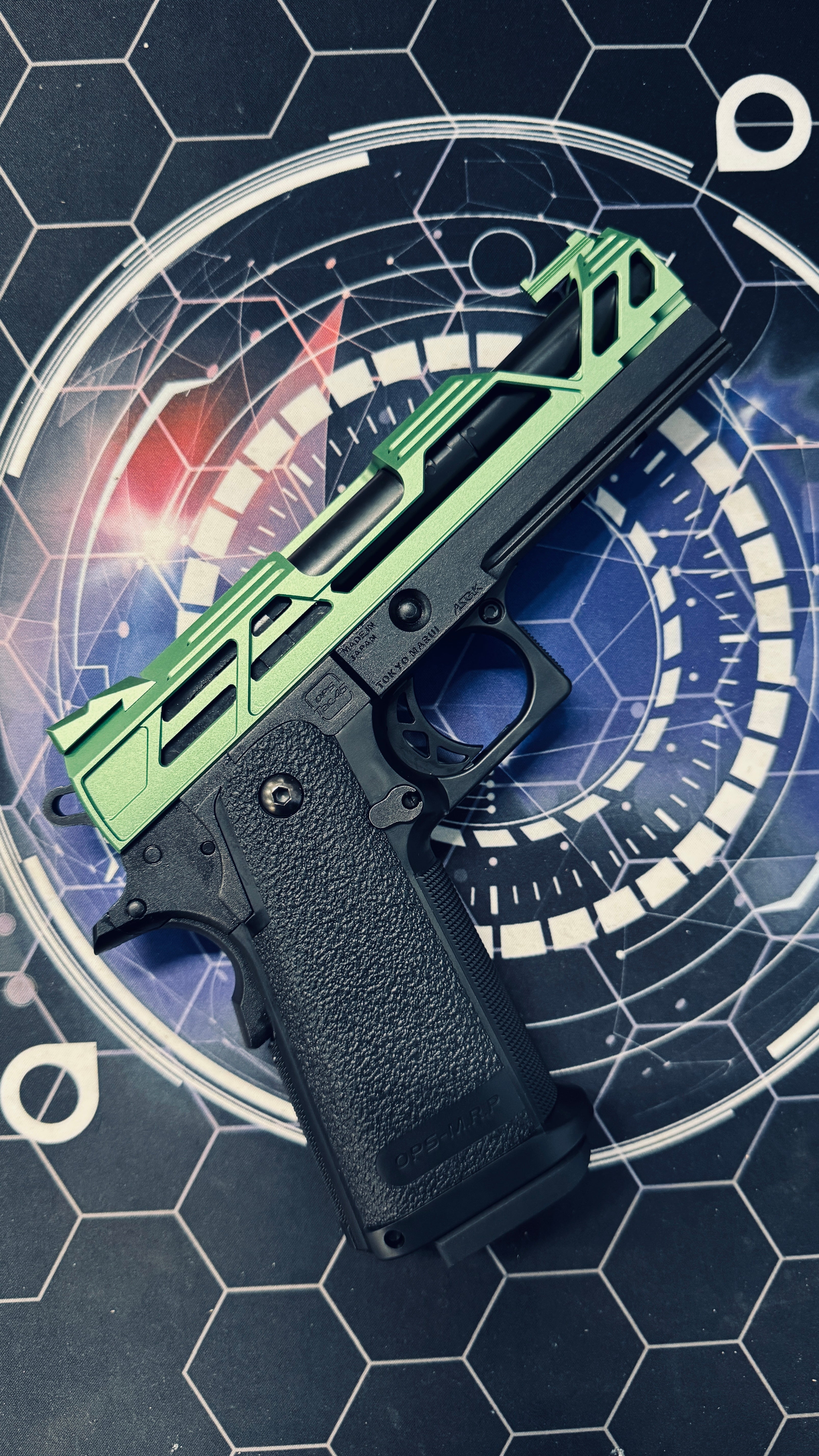 Custom Tokyo Marui Dr Black 901S Hi Capa 4.3 Gas Pistol - Green - Image 7