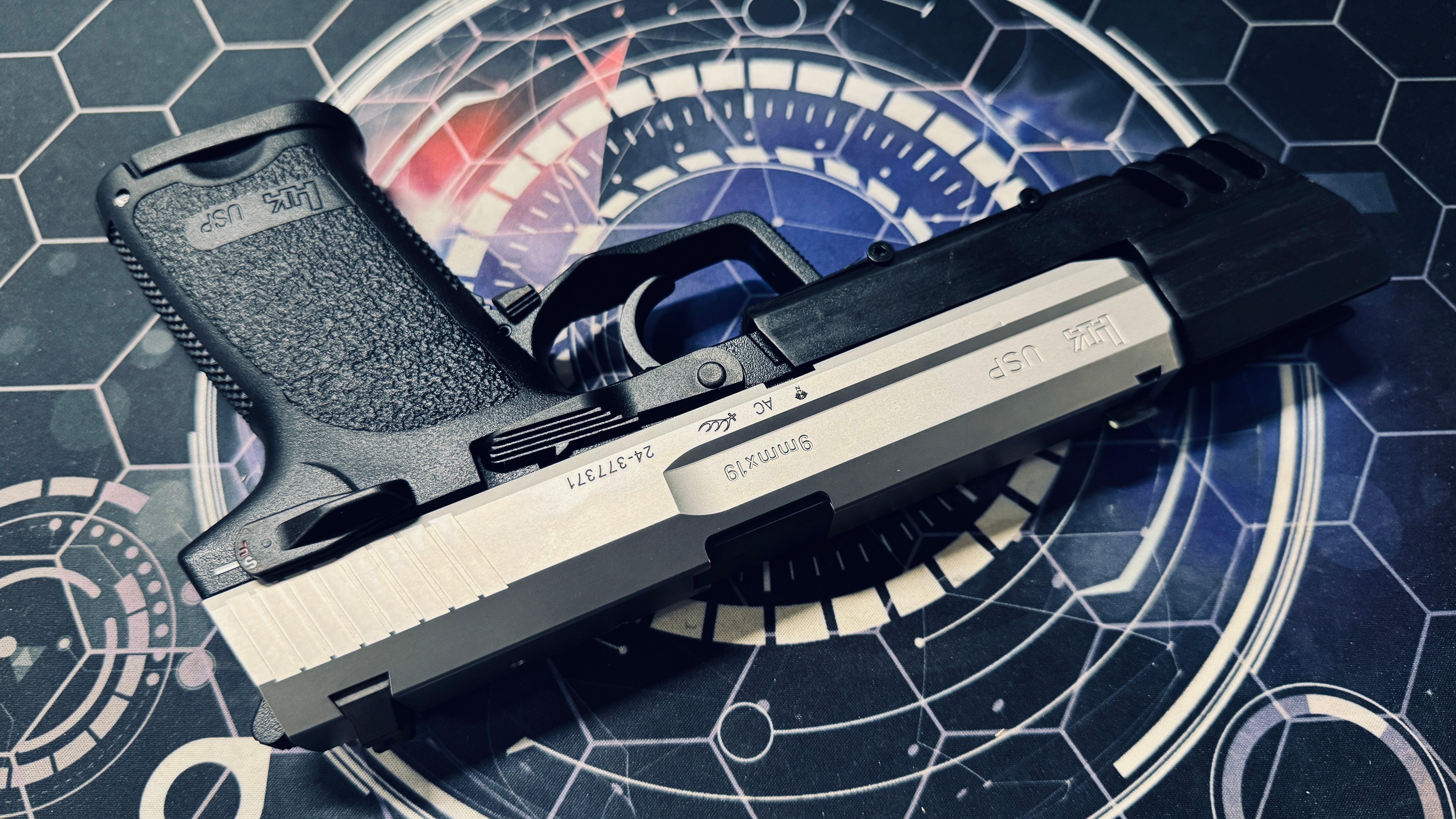 Custom Tokyo Marui / Guarder Stainless Steel USP Gel Blaster - Match Compensator - Image 5