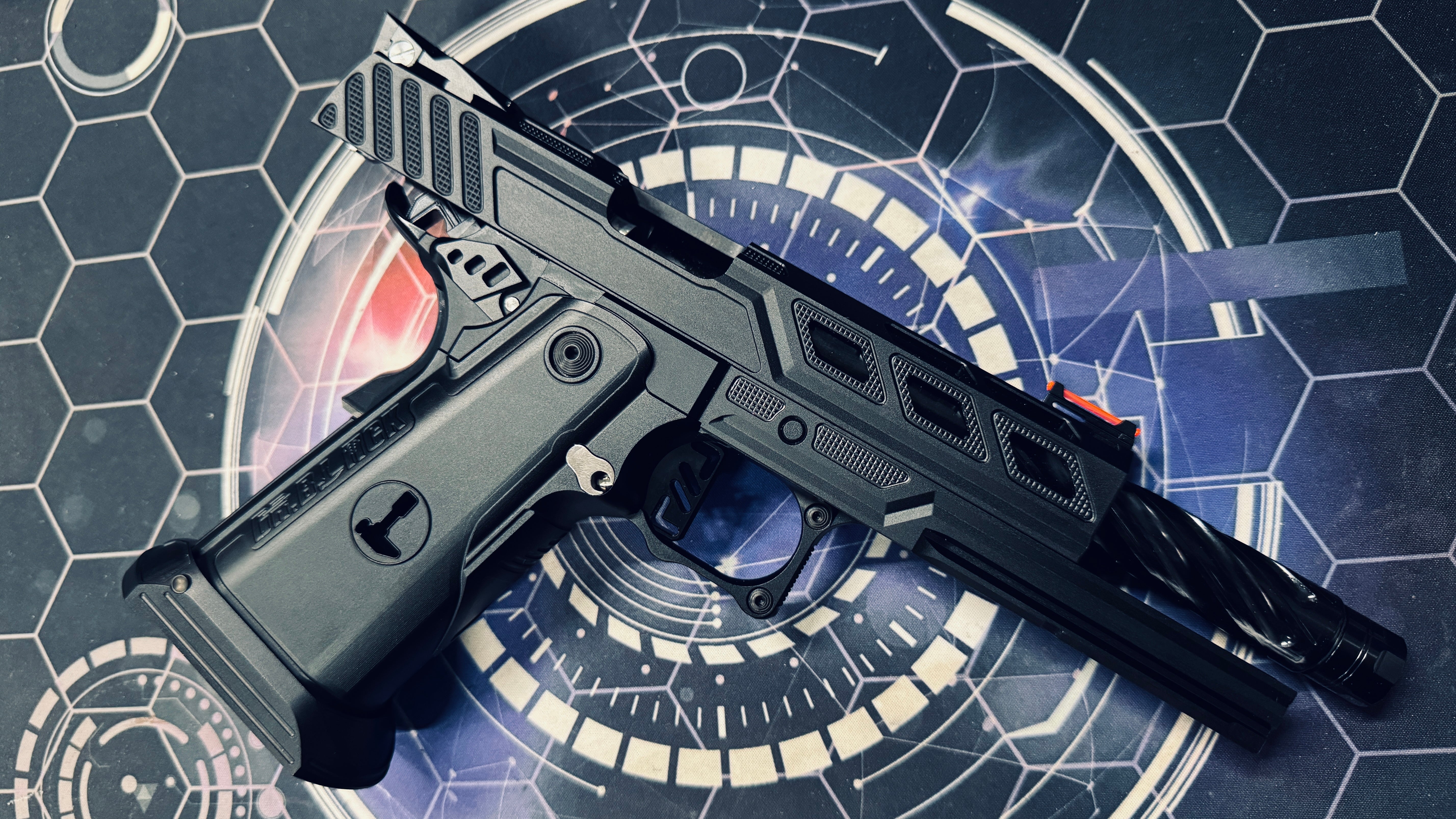 Custom Dr Black Hi-Capa 5.1 GBB Pistol Gel Blaster - Z Frame Black - Image 5