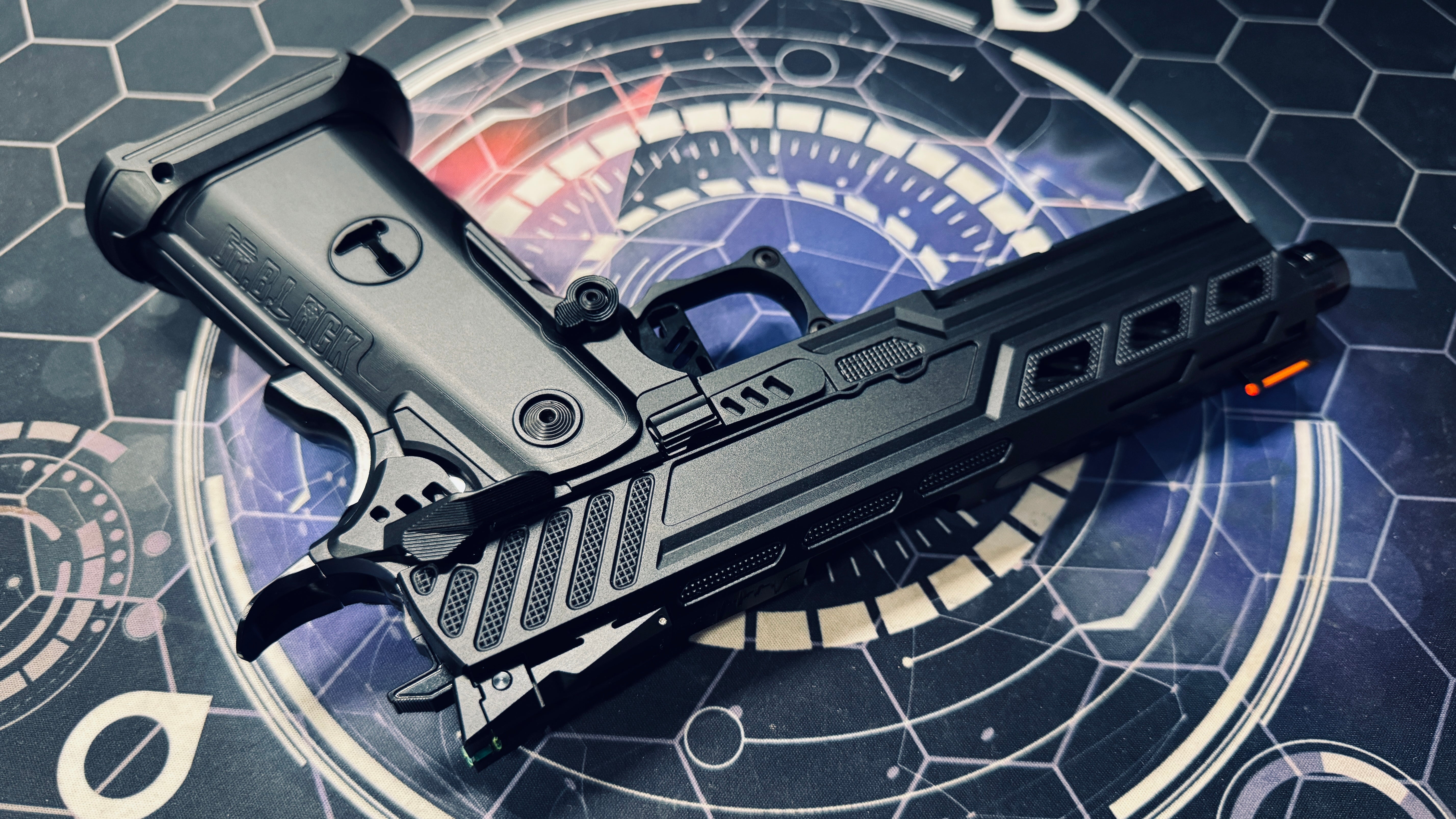 Custom Dr Black Hi-Capa 5.1 GBB Pistol Gel Blaster - Z Frame Black - Image 8