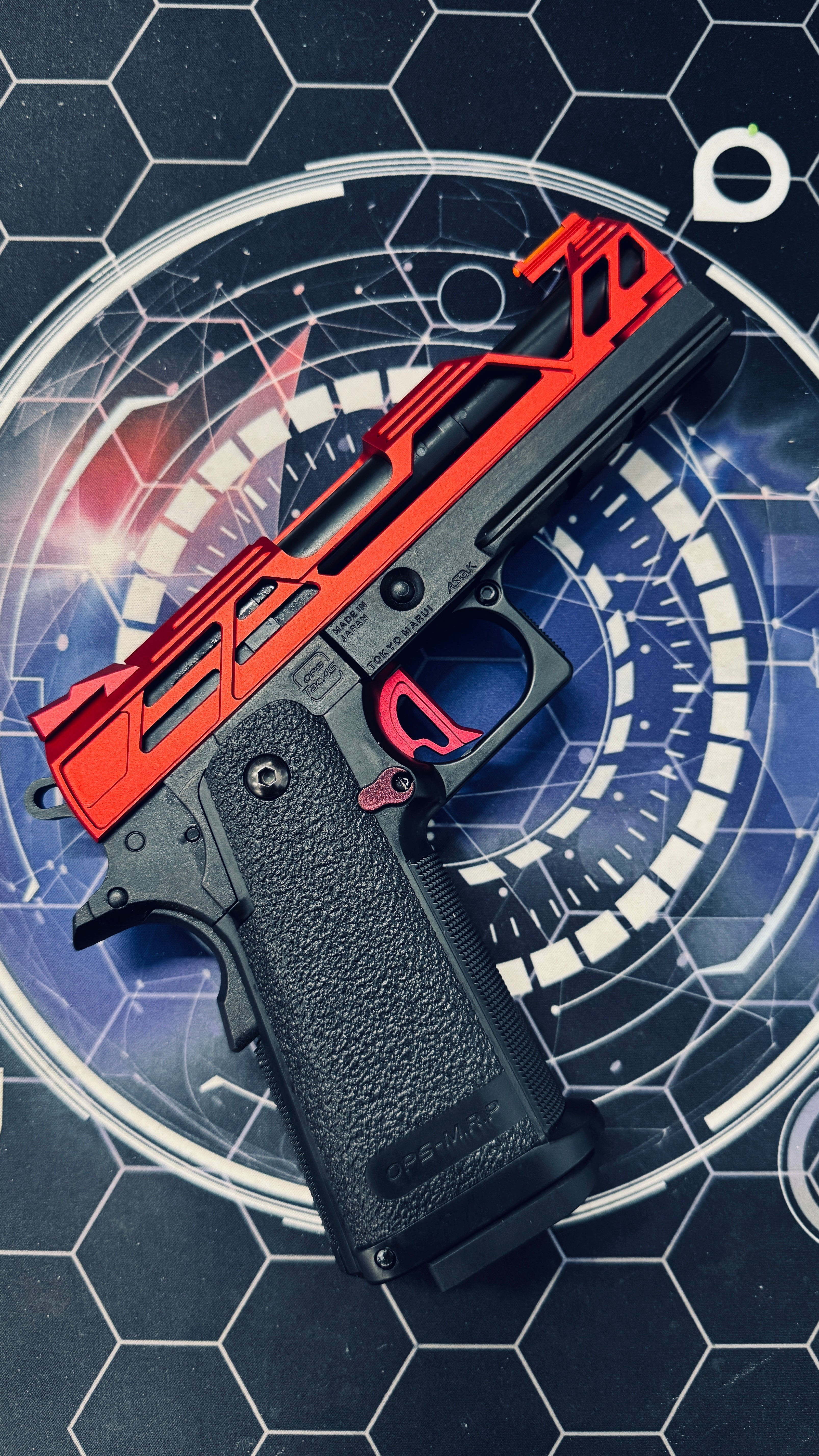 Custom Tokyo Marui Dr Black 901S Hi Capa 4.3 Gas Pistol - Red Orion Pax - Image 9