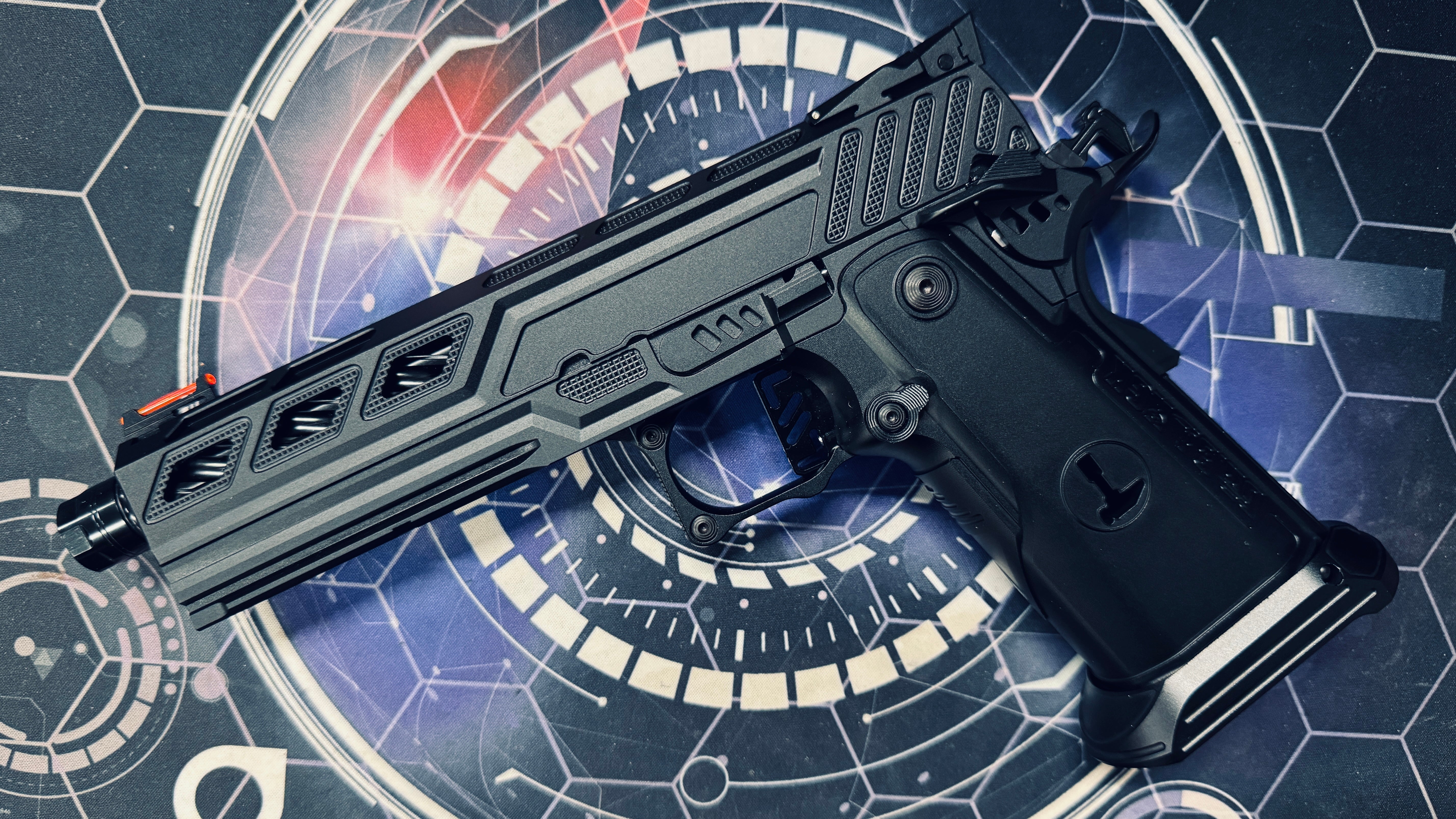 Custom Dr Black Hi-Capa 5.1 GBB Pistol Gel Blaster - Z Frame Black - Image 4