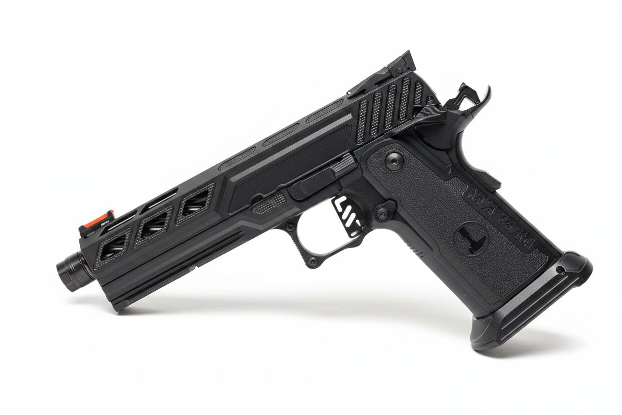 Custom Dr Black Hi-Capa 5.1 GBB Pistol Gel Blaster - Z Frame Black - Image 2