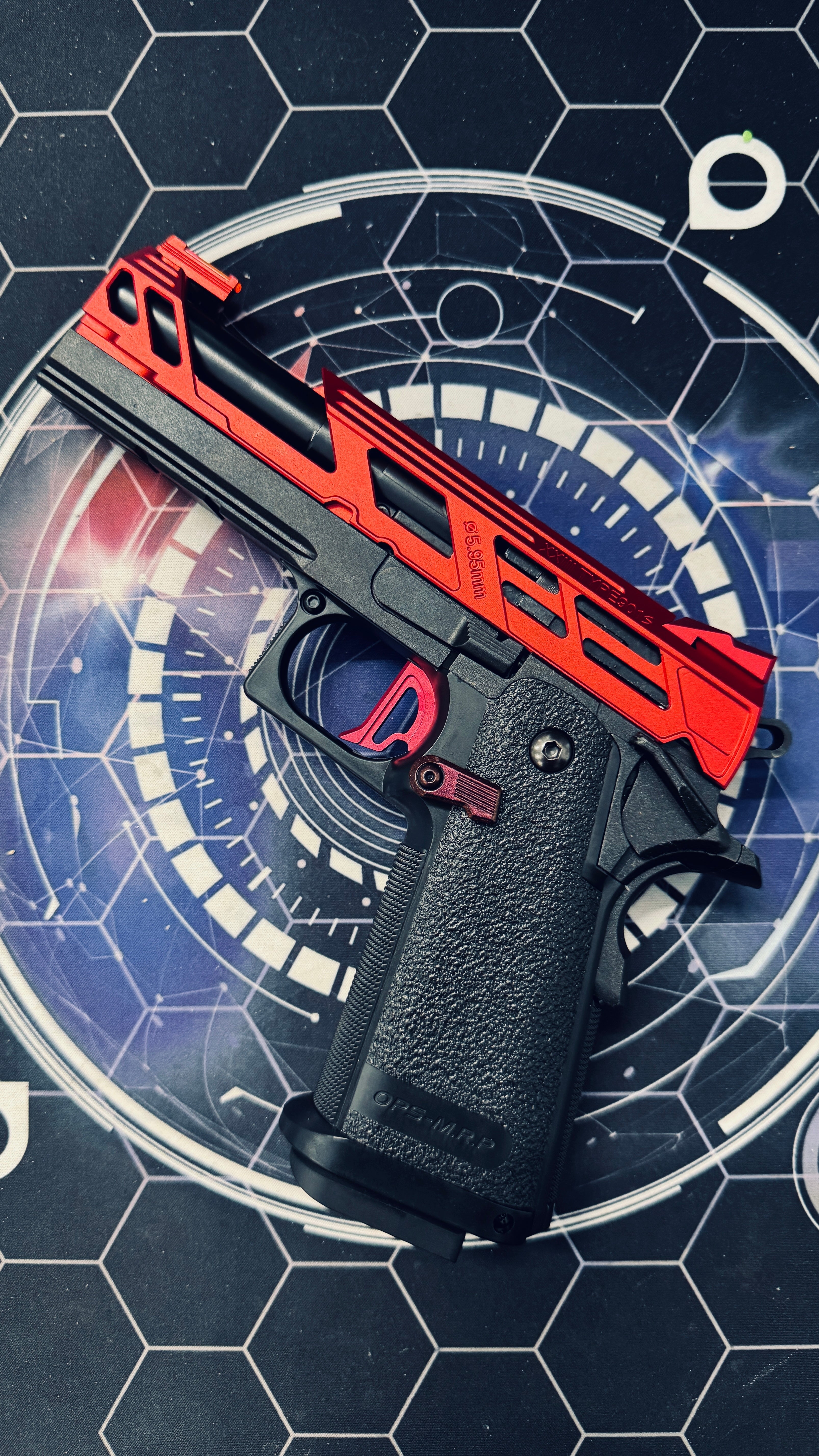 Custom Tokyo Marui Dr Black 901S Hi Capa 4.3 Gas Pistol - Red Orion Pax - Image 10