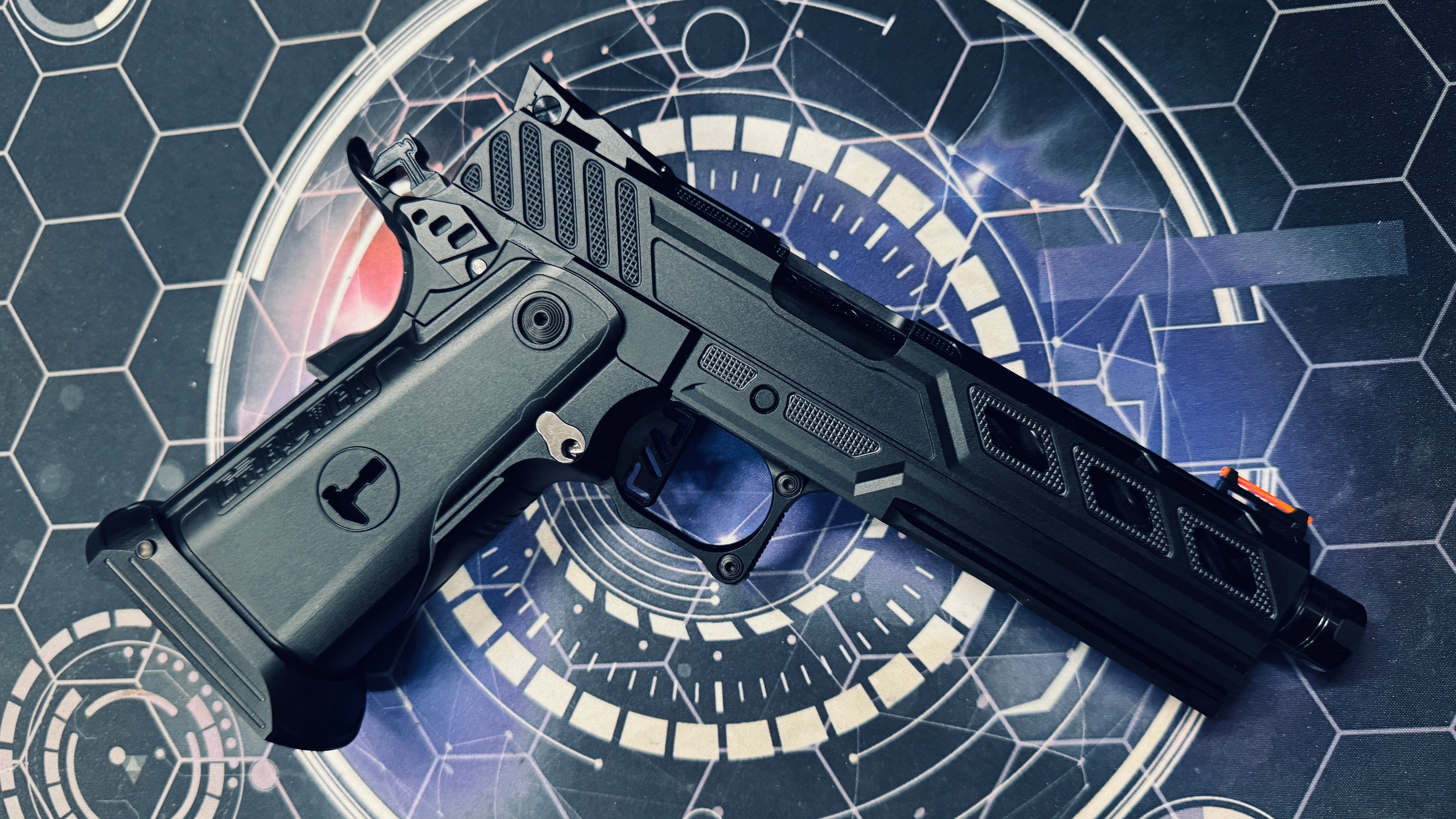 Custom Dr Black Hi-Capa 5.1 GBB Pistol Gel Blaster - Z Frame Black - Image 3