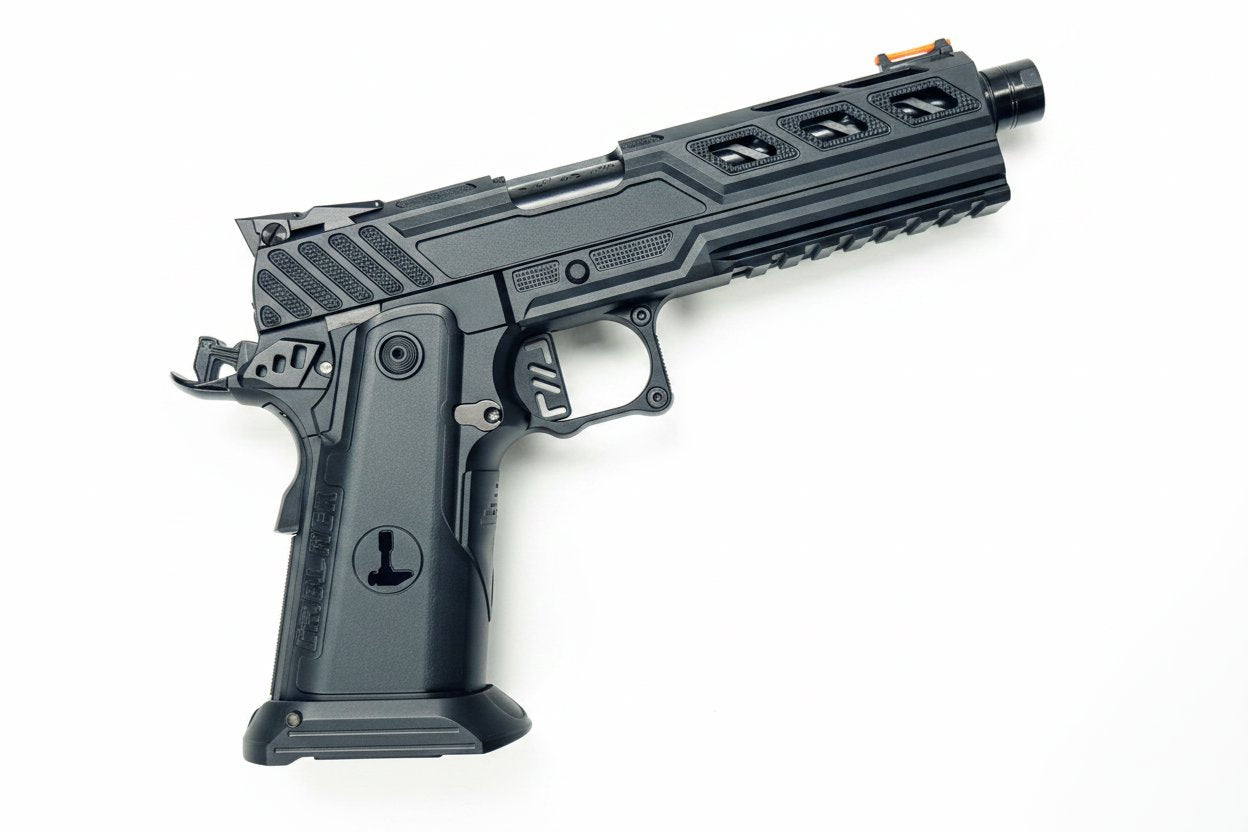 Custom Dr Black Hi-Capa 5.1 GBB Pistol Gel Blaster - Z Frame Black