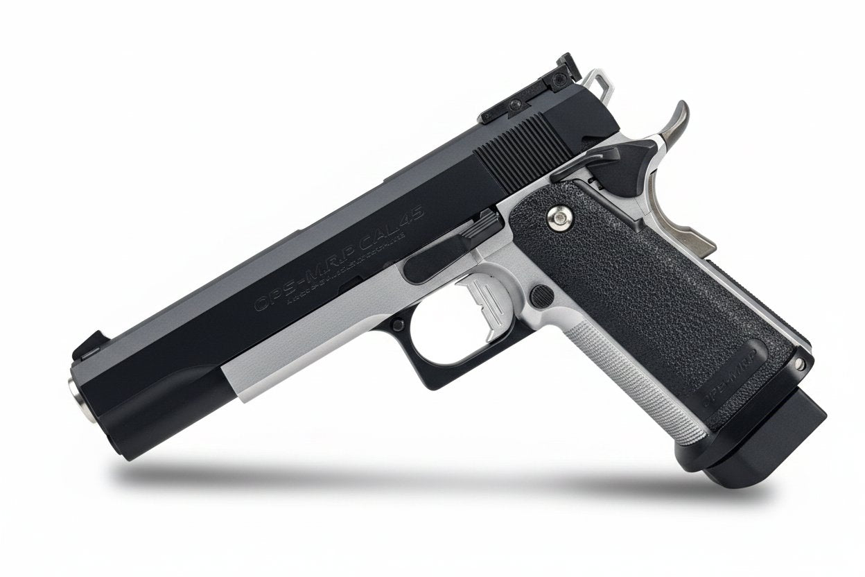 Custom Tokyo Marui 5.1 GBB Pistol Gel Blaster - Black/Silver - Image 2