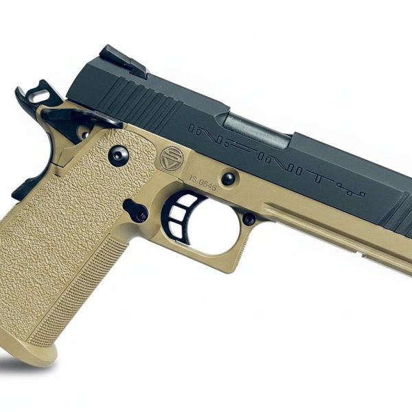 Custom Guarder Hi-Capa 4.3 Infinity GBB Pistol Gel Blaster - FDE/Black