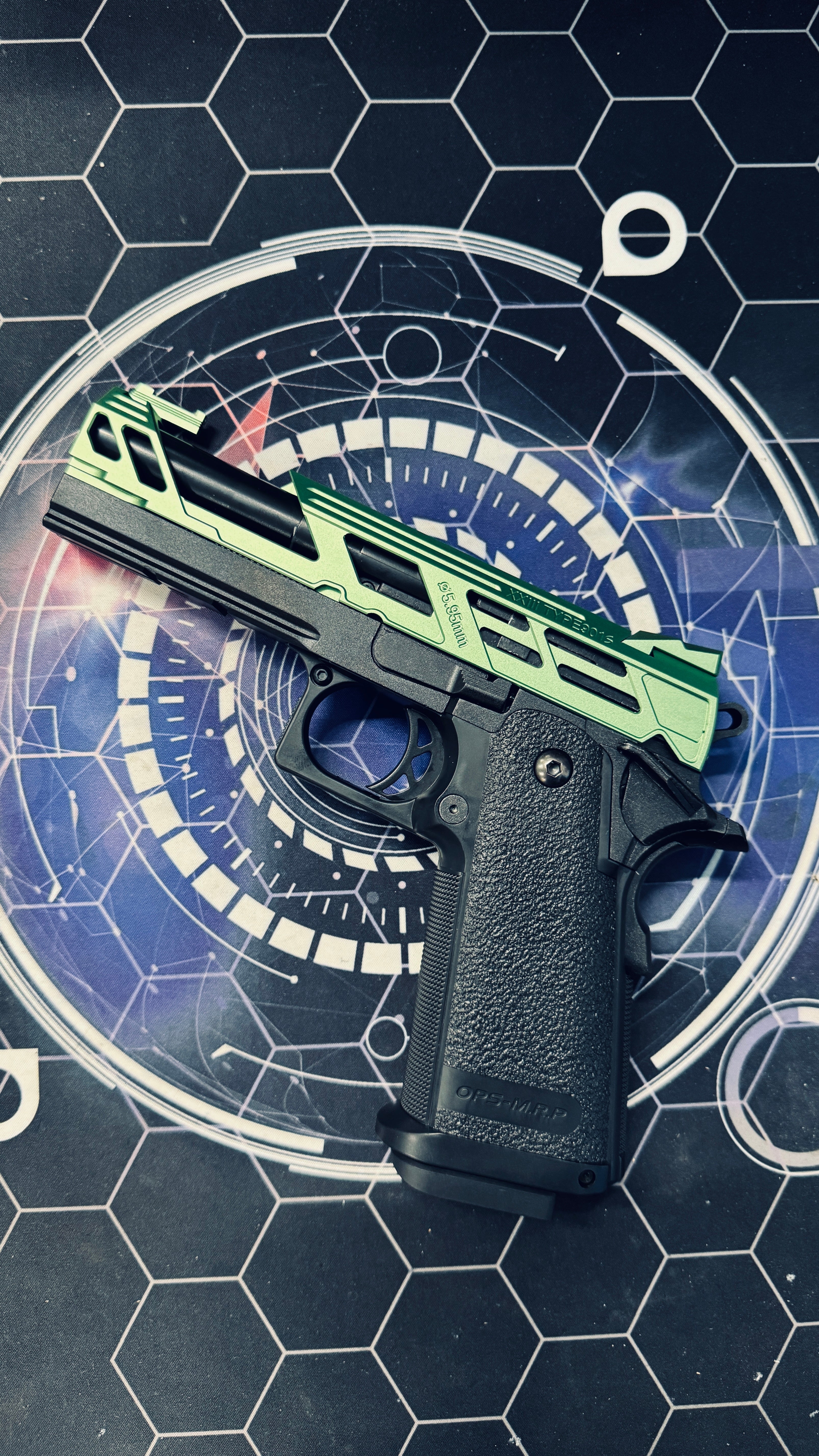 Custom Tokyo Marui Dr Black 901S Hi Capa 4.3 Gas Pistol - Green - Image 8
