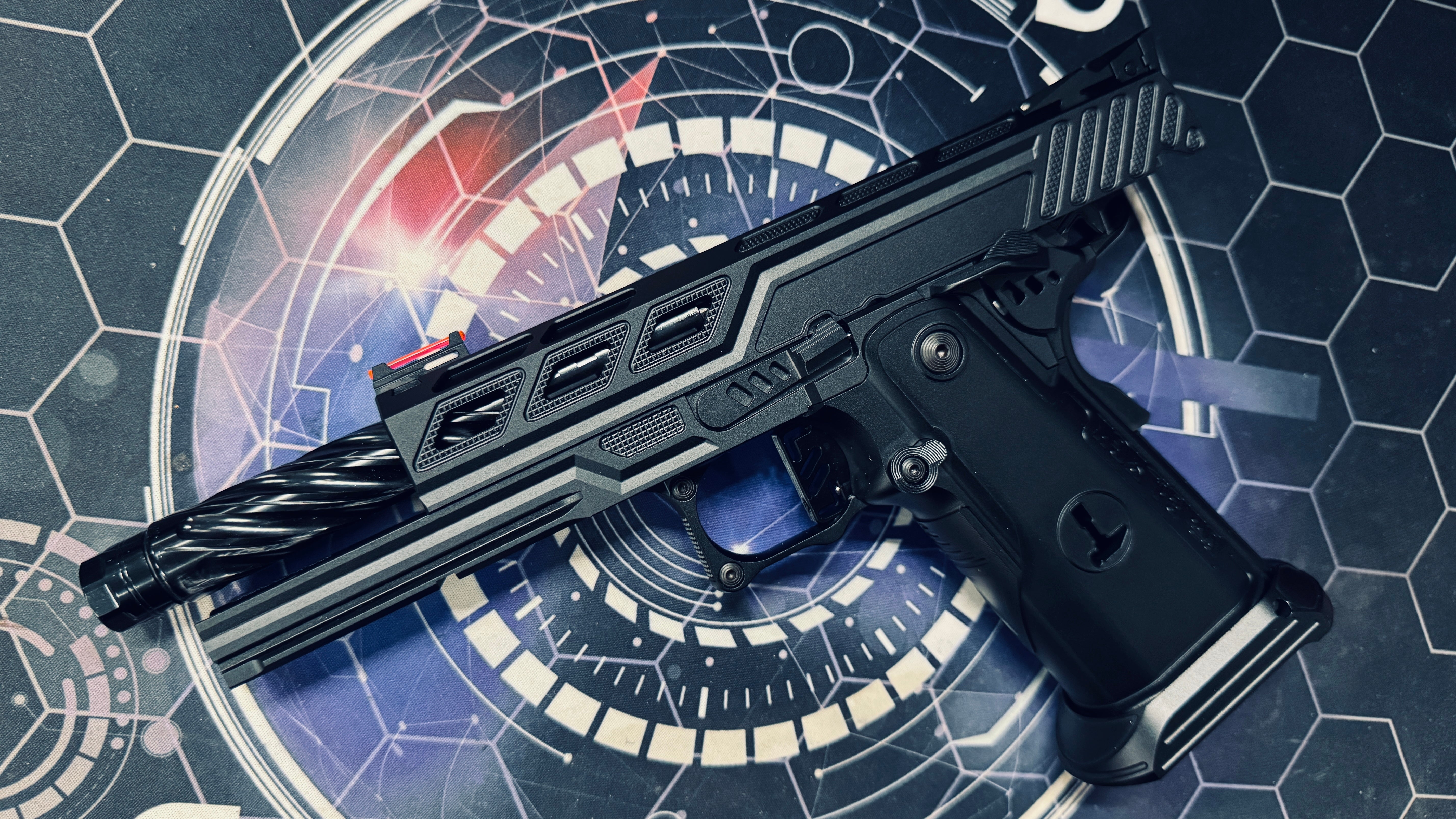 Custom Dr Black Hi-Capa 5.1 GBB Pistol Gel Blaster - Z Frame Black - Image 6