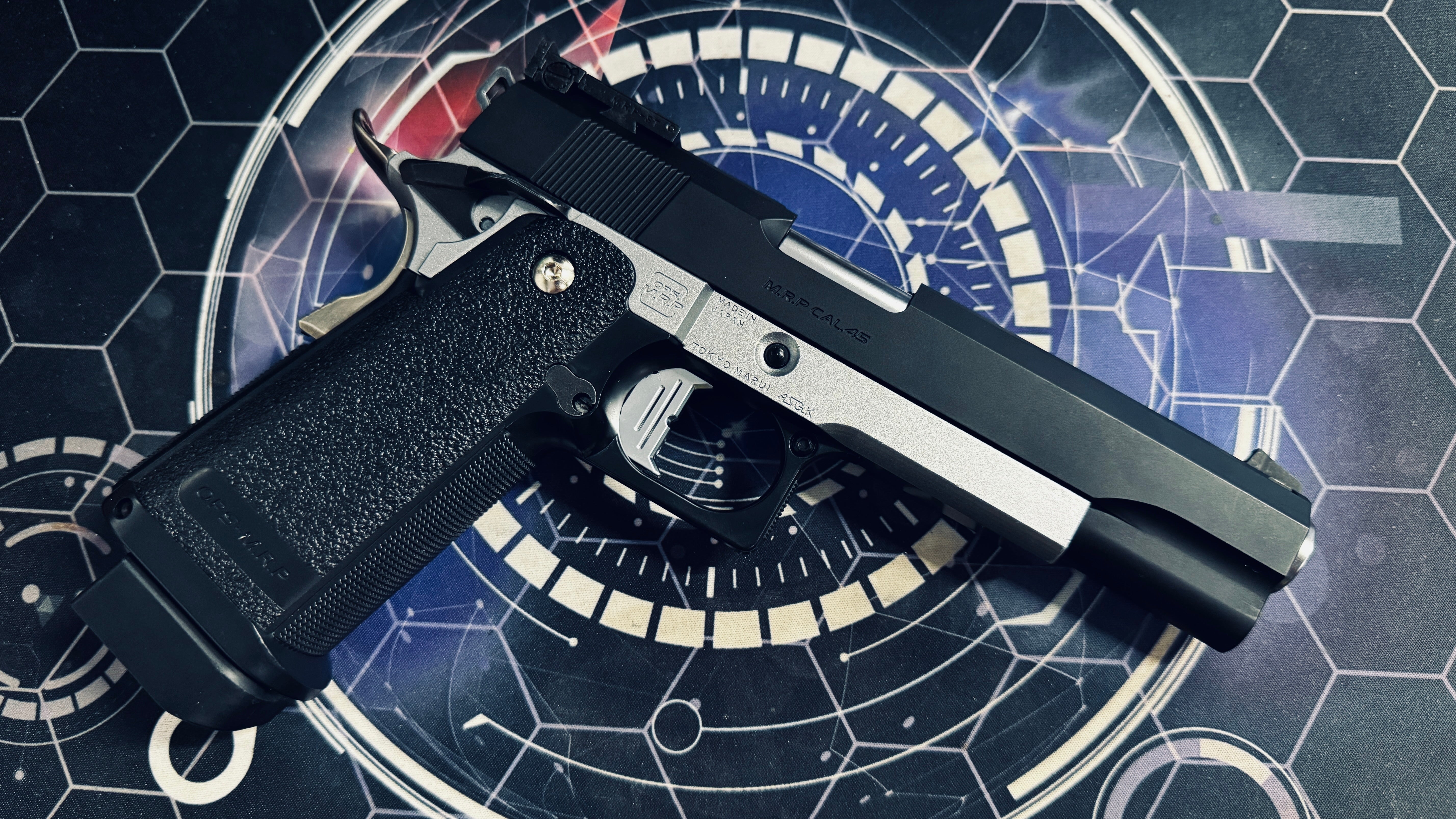 Custom Tokyo Marui 5.1 GBB Pistol Gel Blaster - Black/Silver - Image 3
