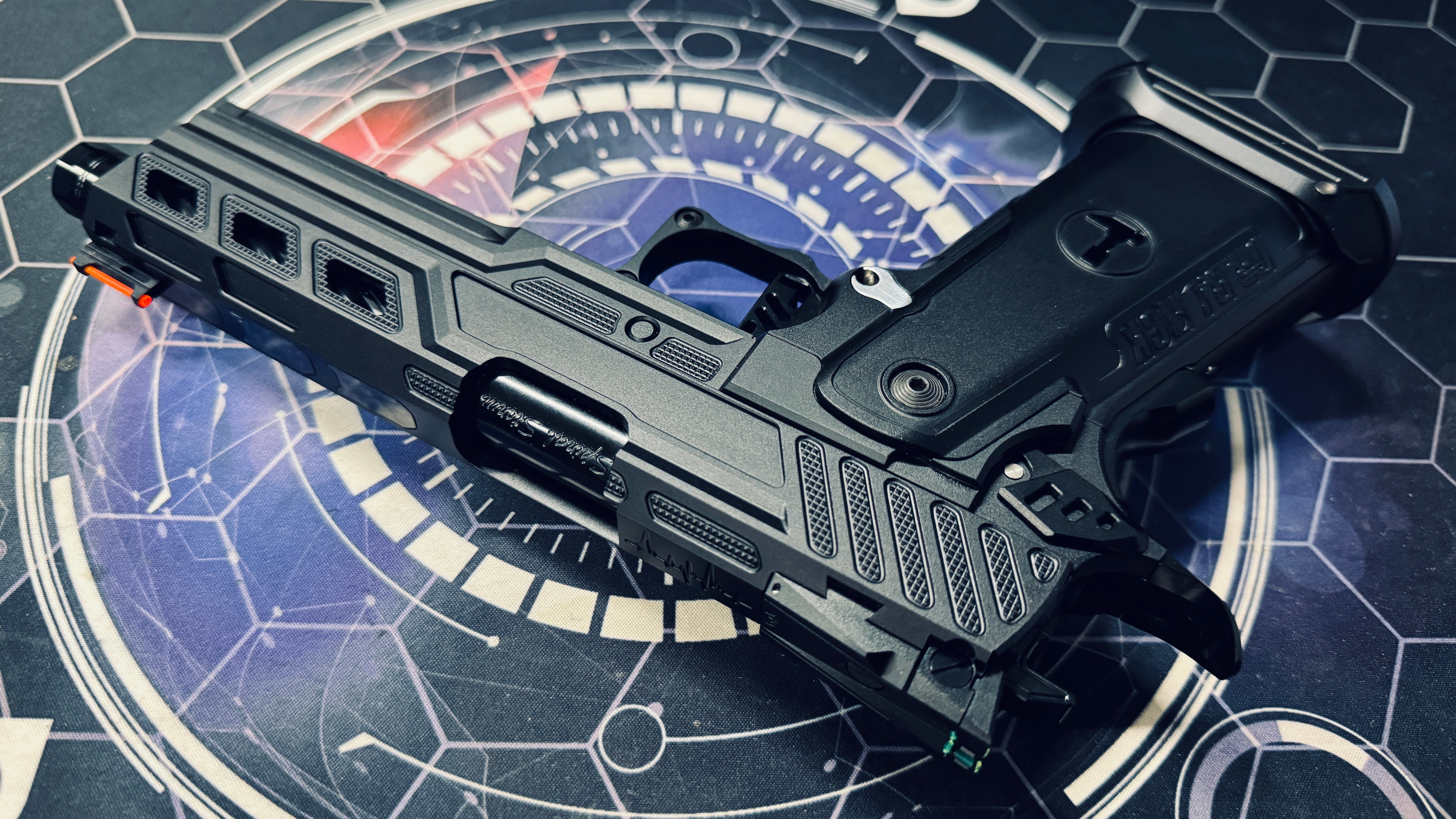 Custom Dr Black Hi-Capa 5.1 GBB Pistol Gel Blaster - Z Frame Black - Image 7