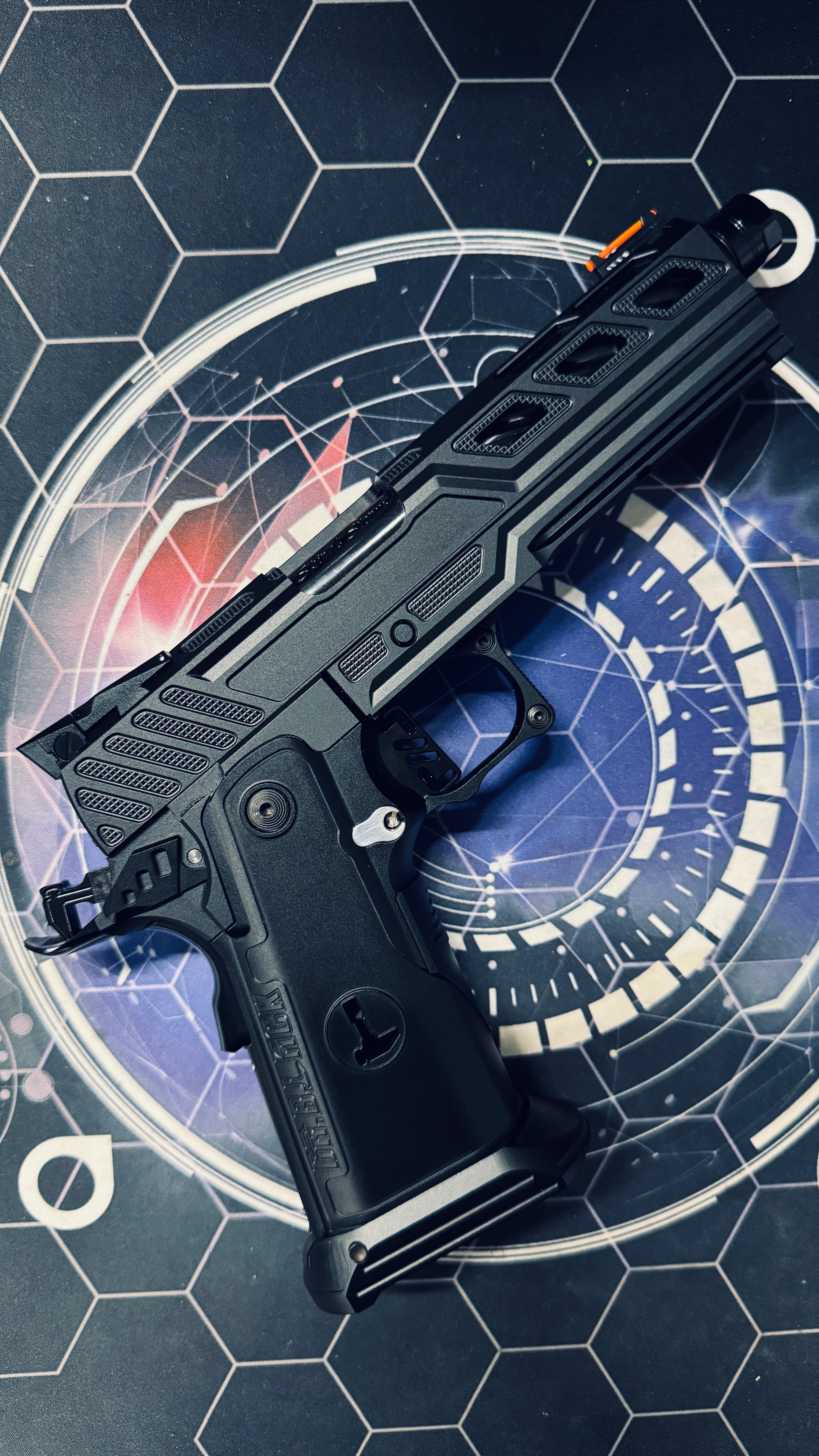 Custom Dr Black Hi-Capa 5.1 GBB Pistol Gel Blaster - Z Frame Black - Image 9