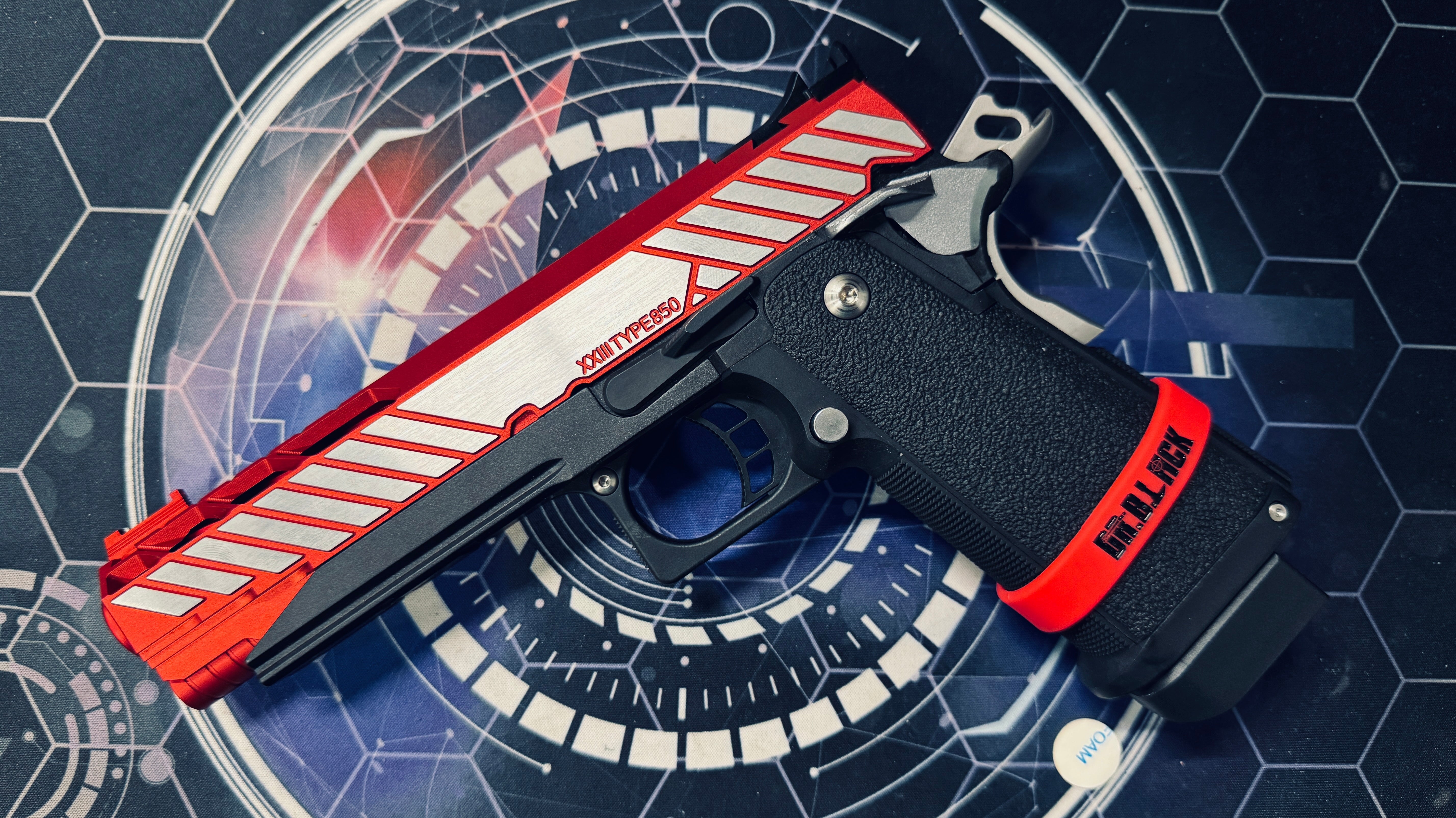 Custom Tokyo Marui Dr Black 850 Red Hi Capa 5.1 Gas Pistol - Image 2