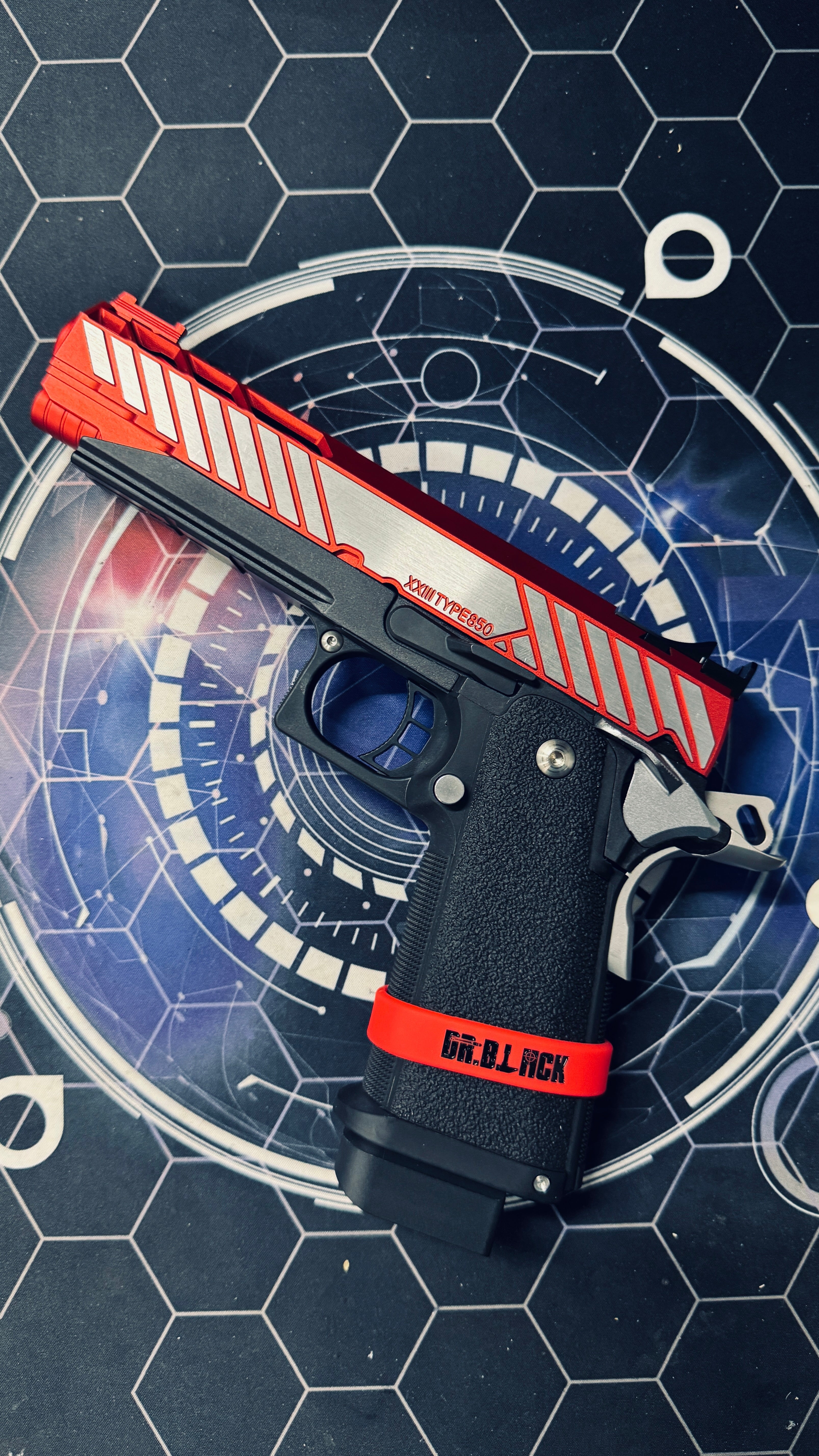 Custom Tokyo Marui Dr Black 850 Red Hi Capa 5.1 Gas Pistol - Image 6