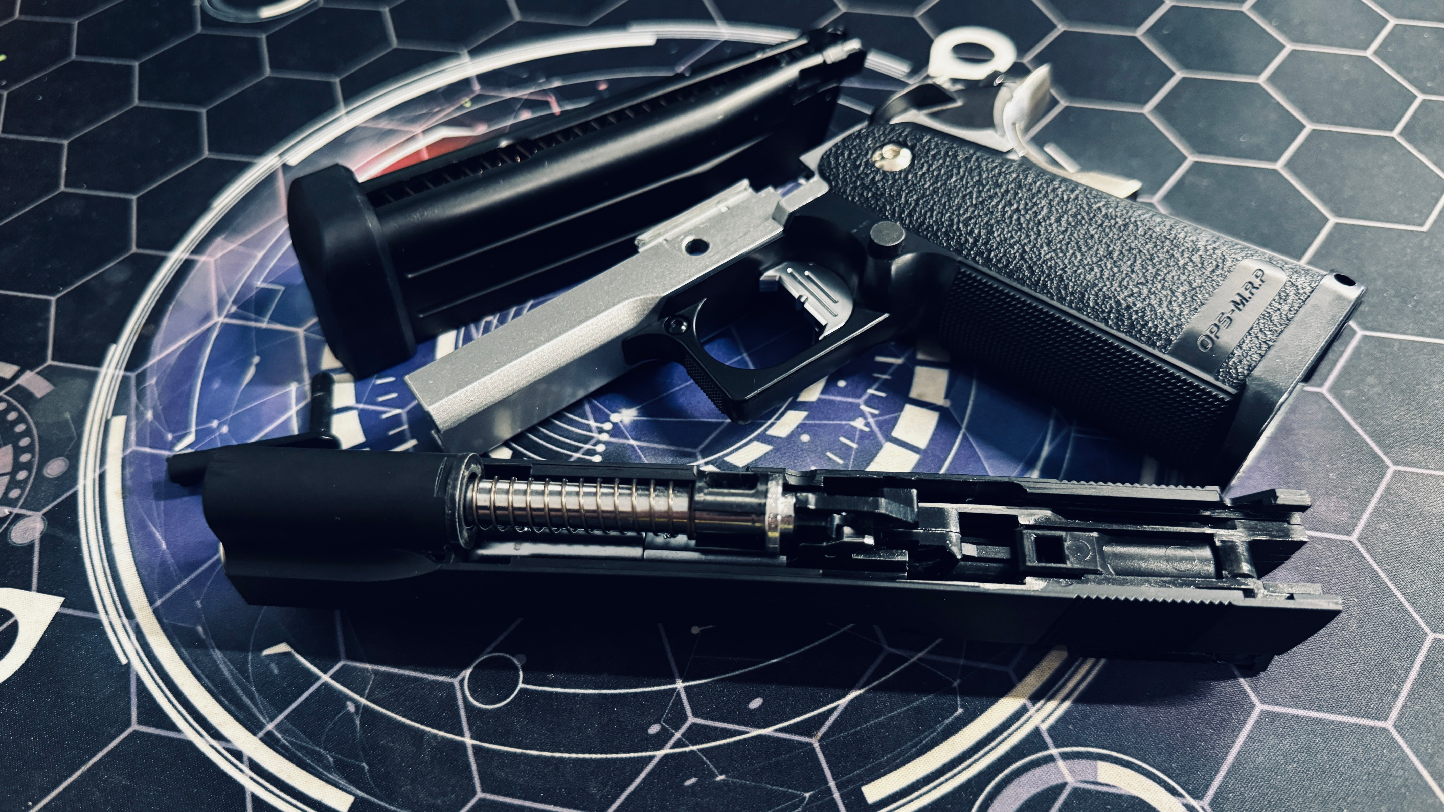 Custom Tokyo Marui 5.1 GBB Pistol Gel Blaster - Black/Silver - Image 9