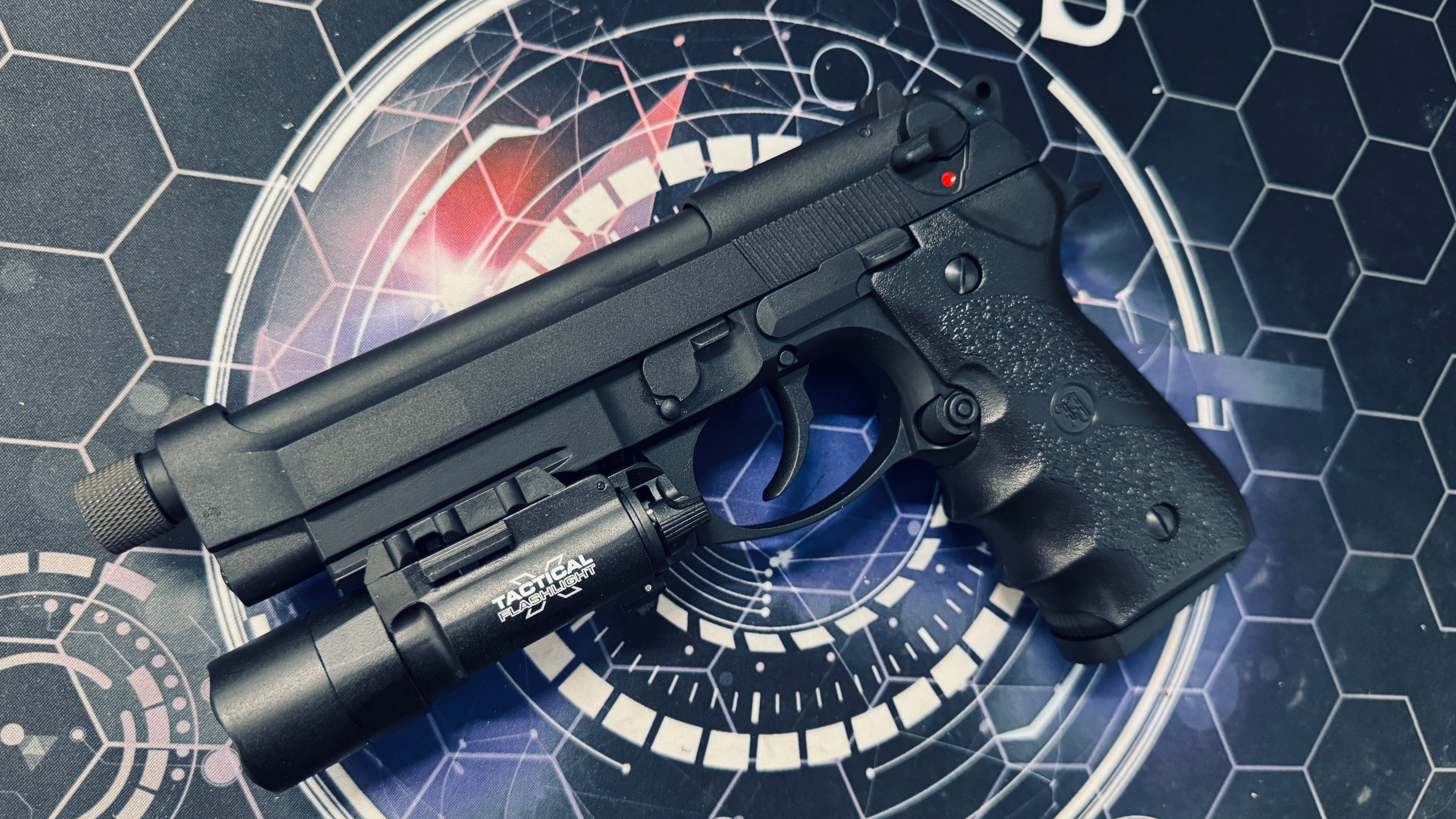 Custom KJ M9A1 Tactical Gas Blowback Gel Blaster - Black - Image 2