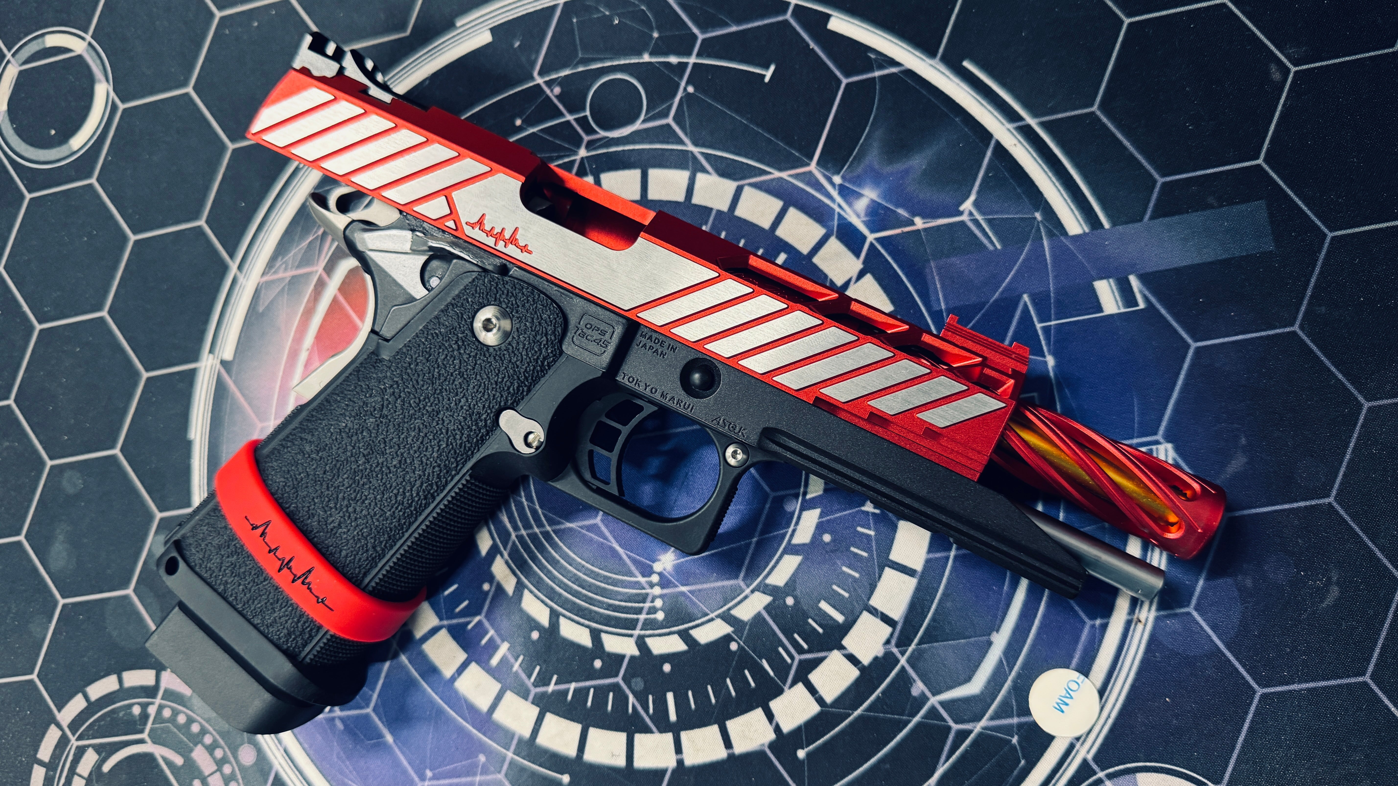Custom Tokyo Marui Dr Black 850 Red Hi Capa 5.1 Gas Pistol - Image 3