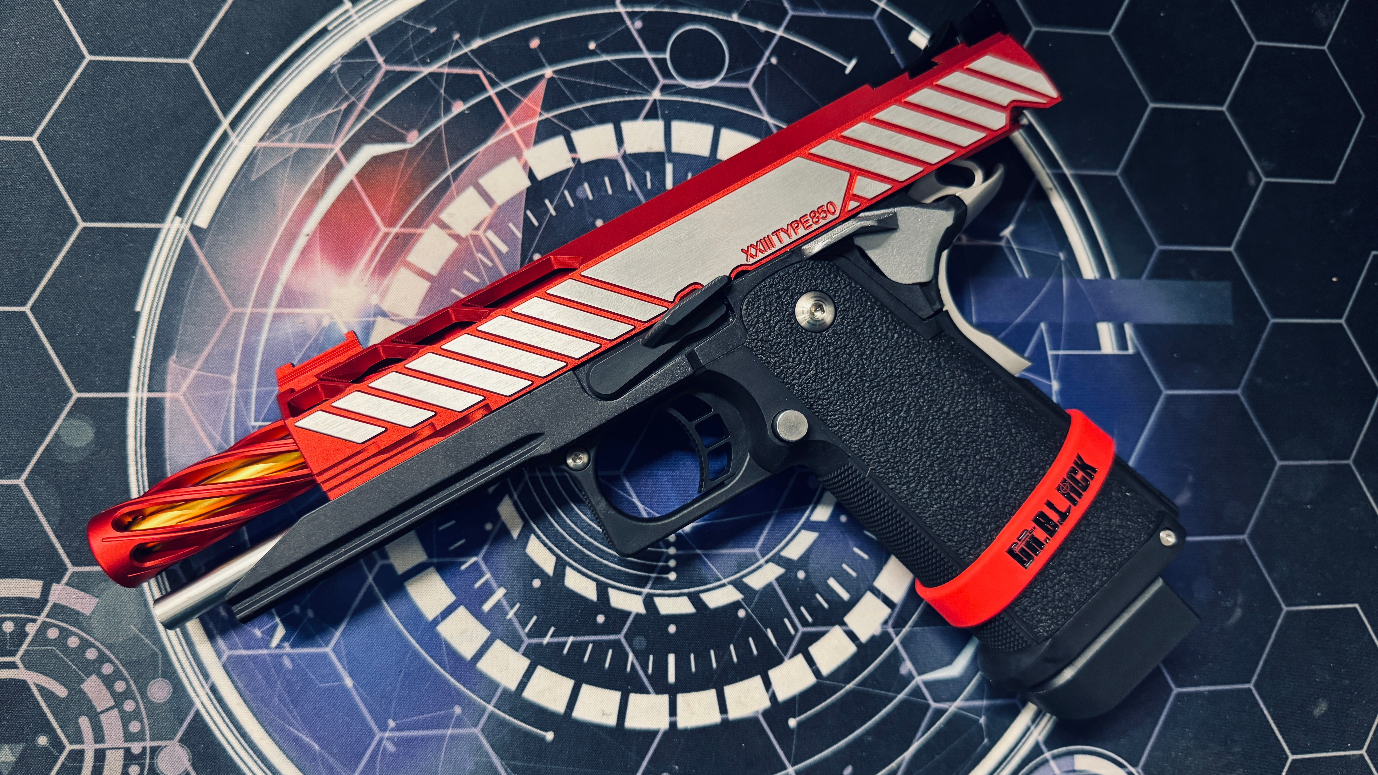 Custom Tokyo Marui Dr Black 850 Red Hi Capa 5.1 Gas Pistol - Image 4