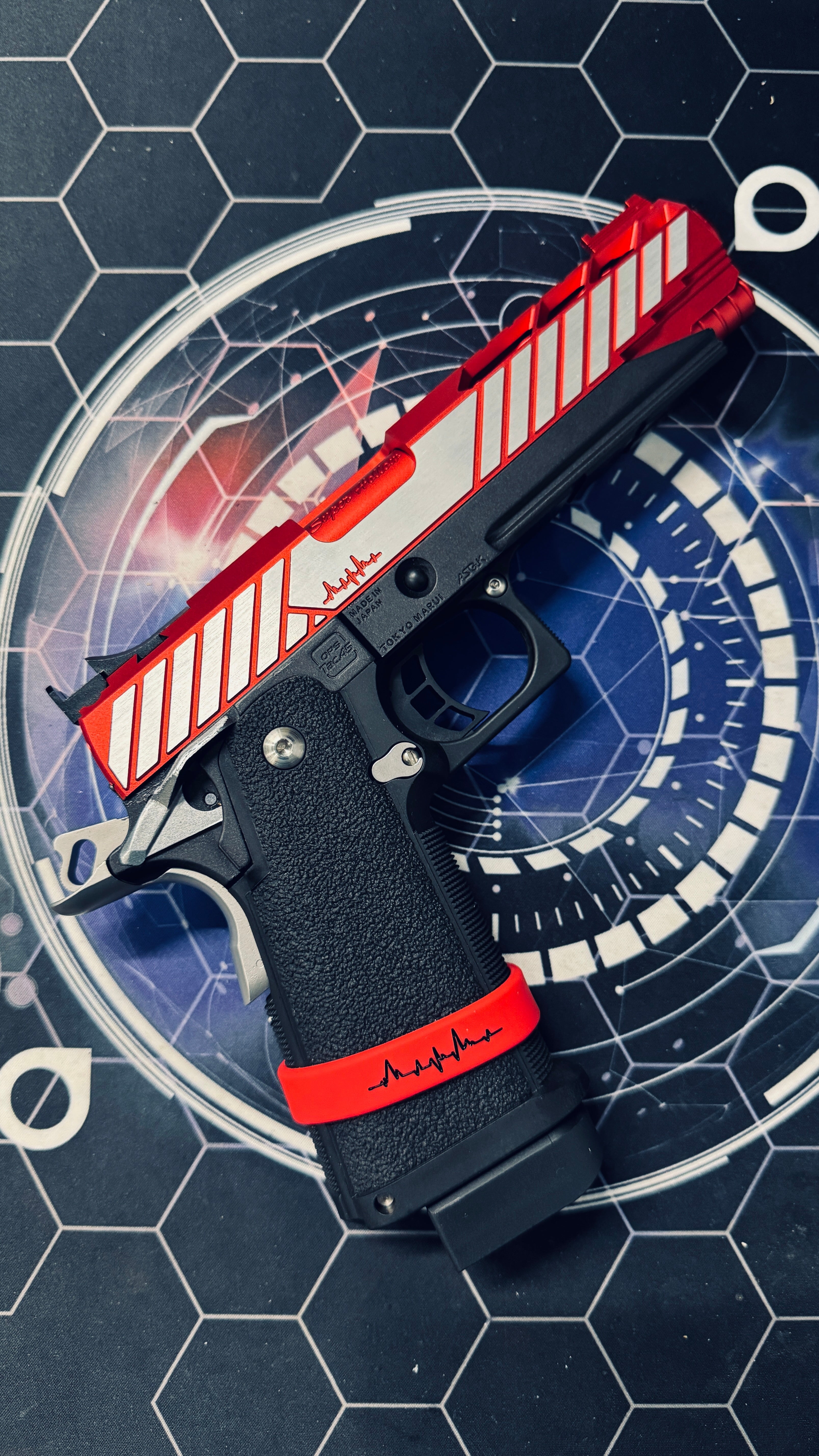Custom Tokyo Marui Dr Black 850 Red Hi Capa 5.1 Gas Pistol - Image 5