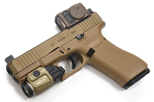 Custom Guarder G45 Gen 5 MOS Aluminium Slide GBB Pistol Gel Blaster - Tan
