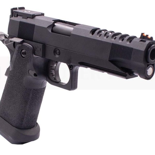 AW Custom HX2702 Gold Match Hi-Capa GBB Pistol Gel Blaster - Black