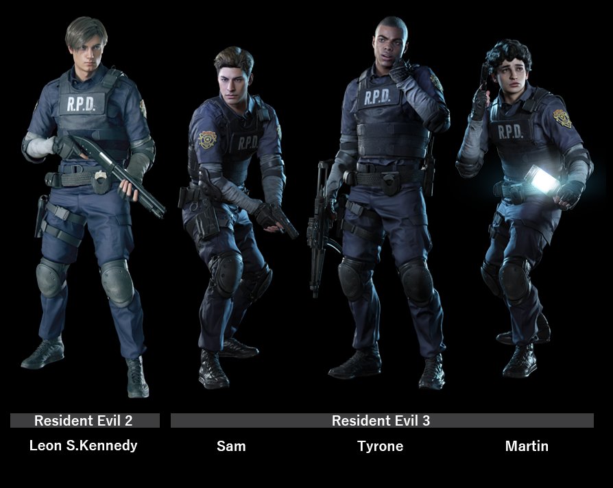 Biohazard Resident Evil 2 RPD Leon Kennedy Uniform Set (Size L) - Cosplay - Image 2