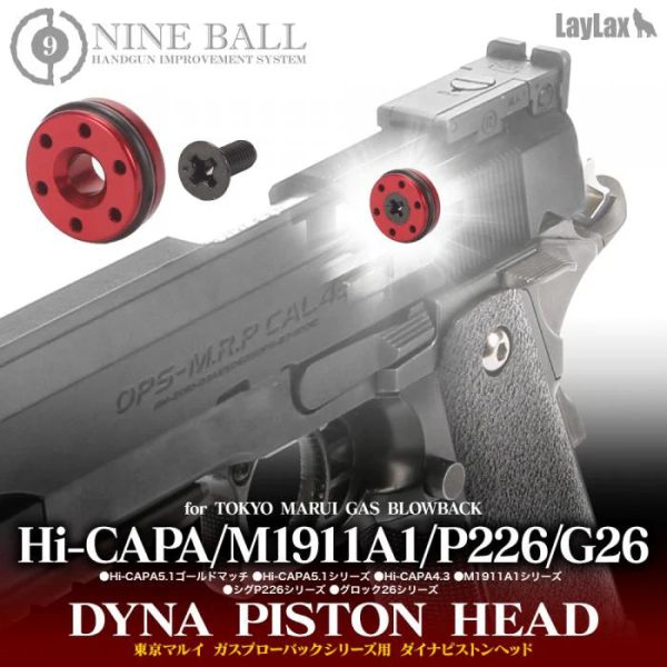 Nineball Dyna Piston Head for Hi-CAPA・M1911A1・P226・GLOCK26