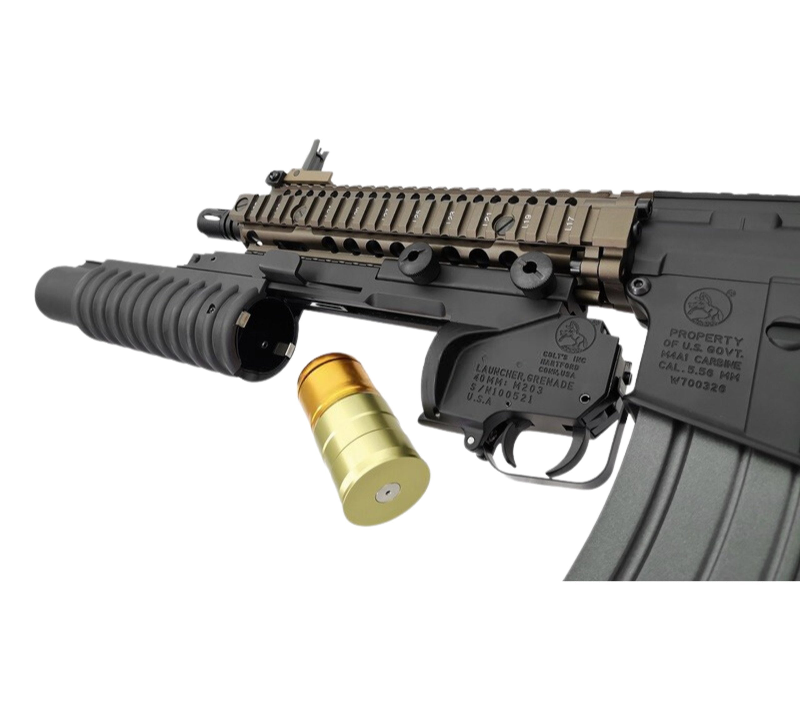 E&C MK18 Mod 1 W/Grenade Launcher AEG Gel Blaster - Image 4