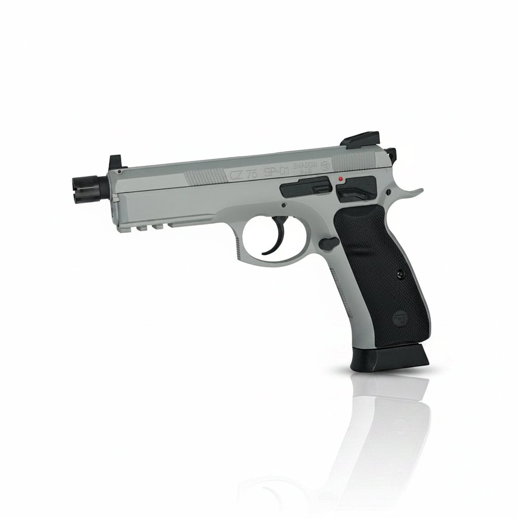 KJ CZ75 SP-01 Shadow Gas Blowback IPSC Dry Fire Blaster - Urban Grey - Image 3