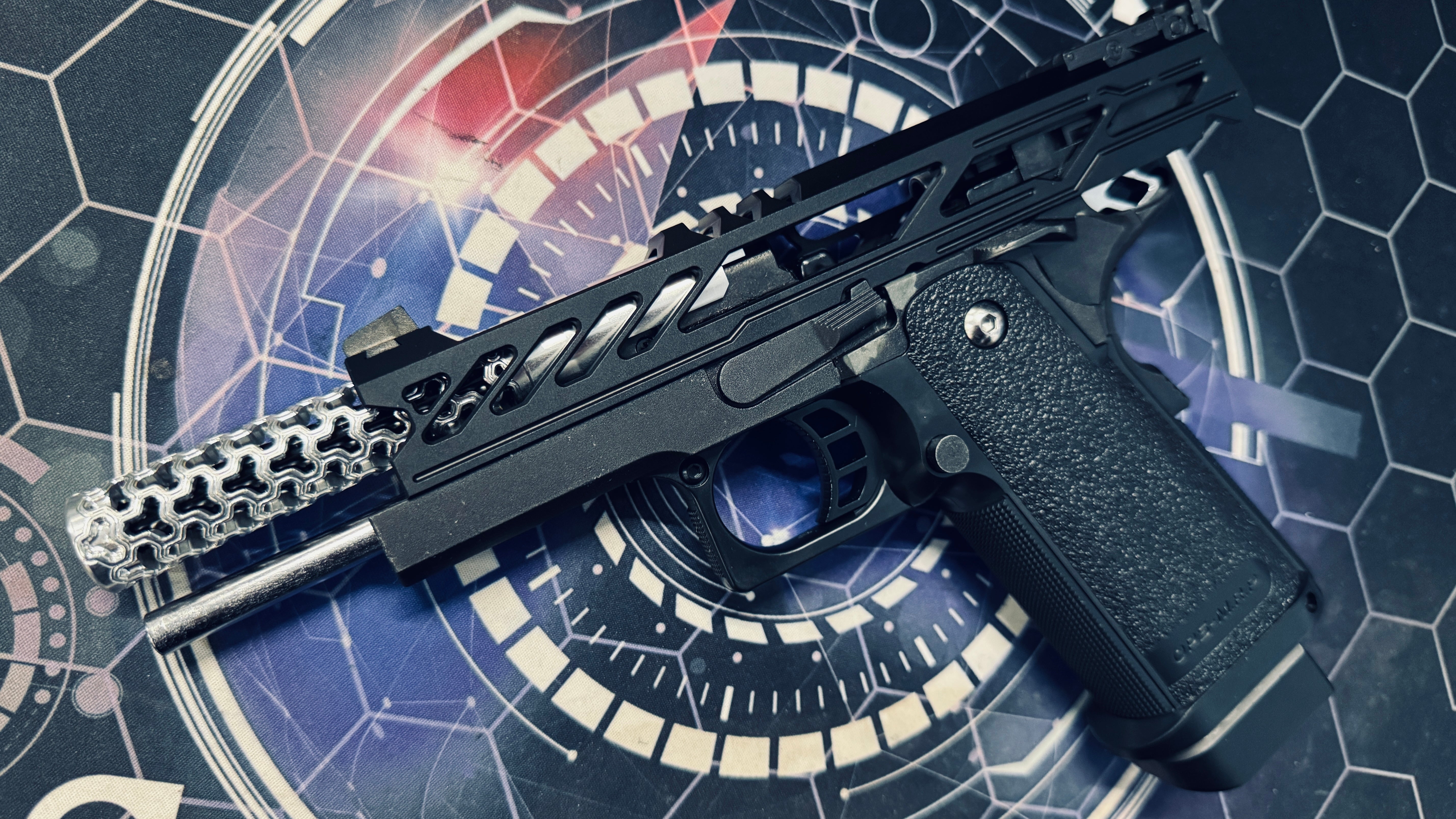 Custom Tokyo Marui/Dr Black Hi-Capa 5.1 GBB Pistol Gel Blaster - Type Y/Geom - Image 5