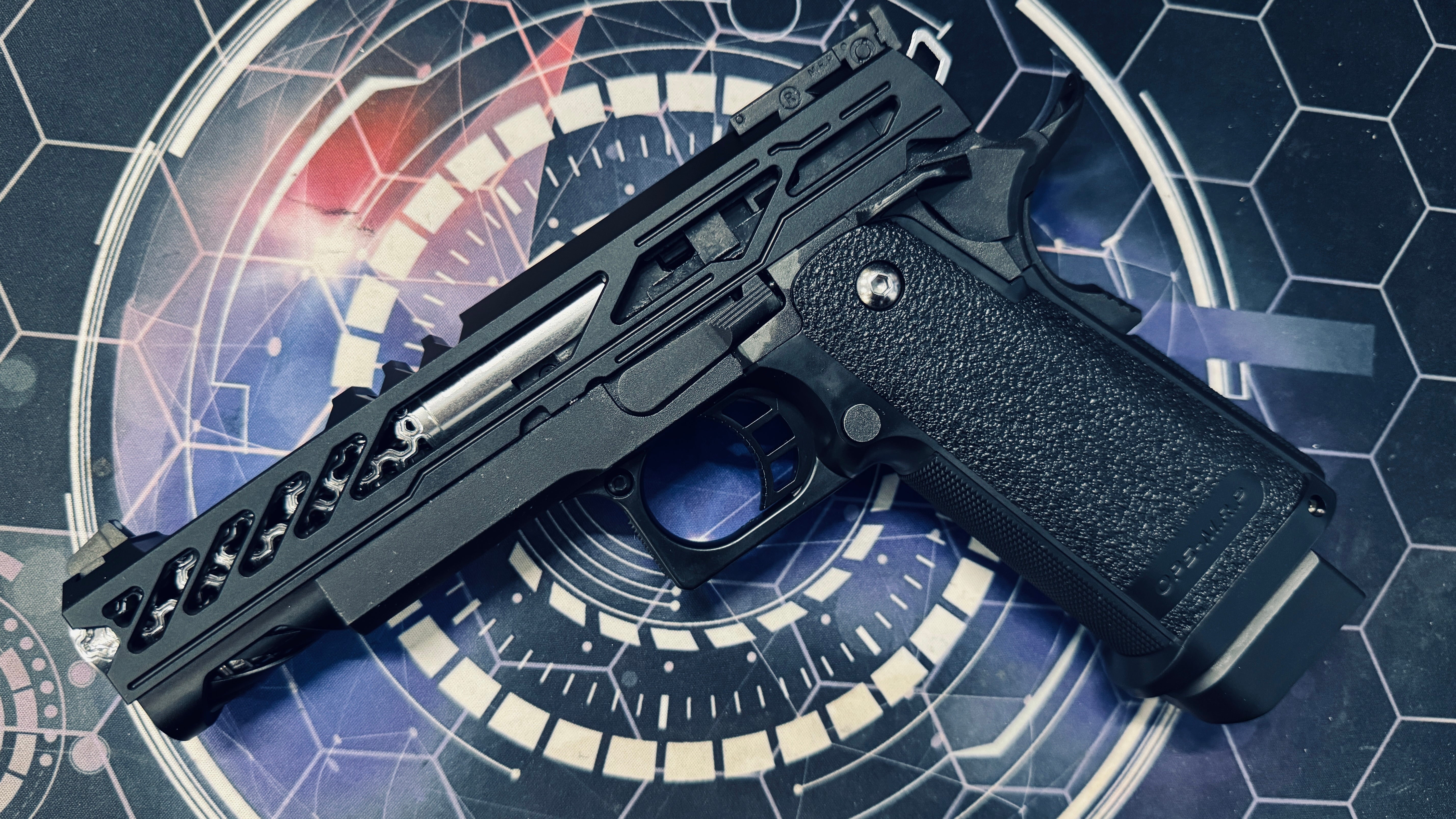 Custom Tokyo Marui/Dr Black Hi-Capa 5.1 GBB Pistol Gel Blaster - Type Y/Geom - Image 4