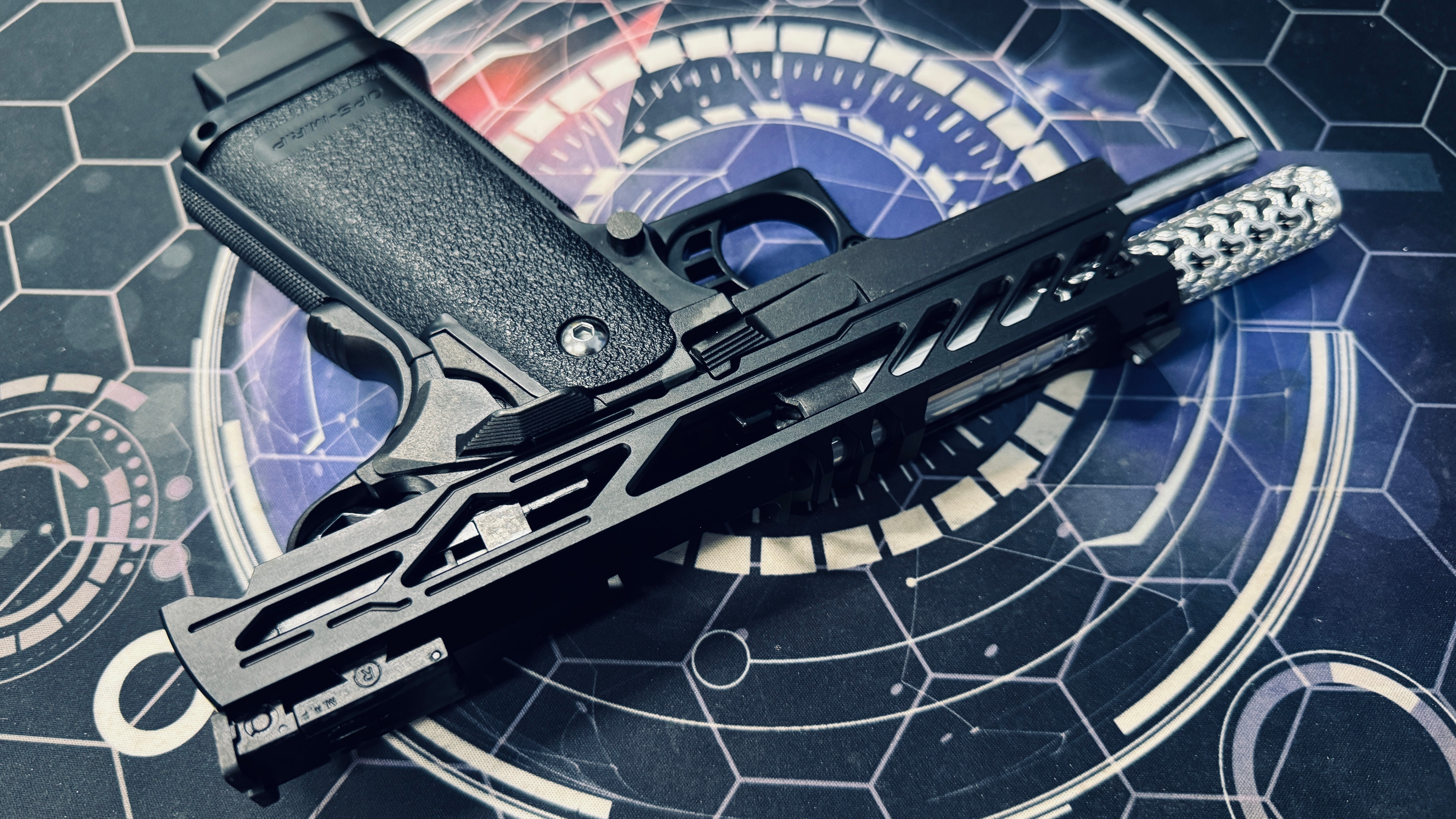 Custom Tokyo Marui/Dr Black Hi-Capa 5.1 GBB Pistol Gel Blaster - Type Y/Geom - Image 6