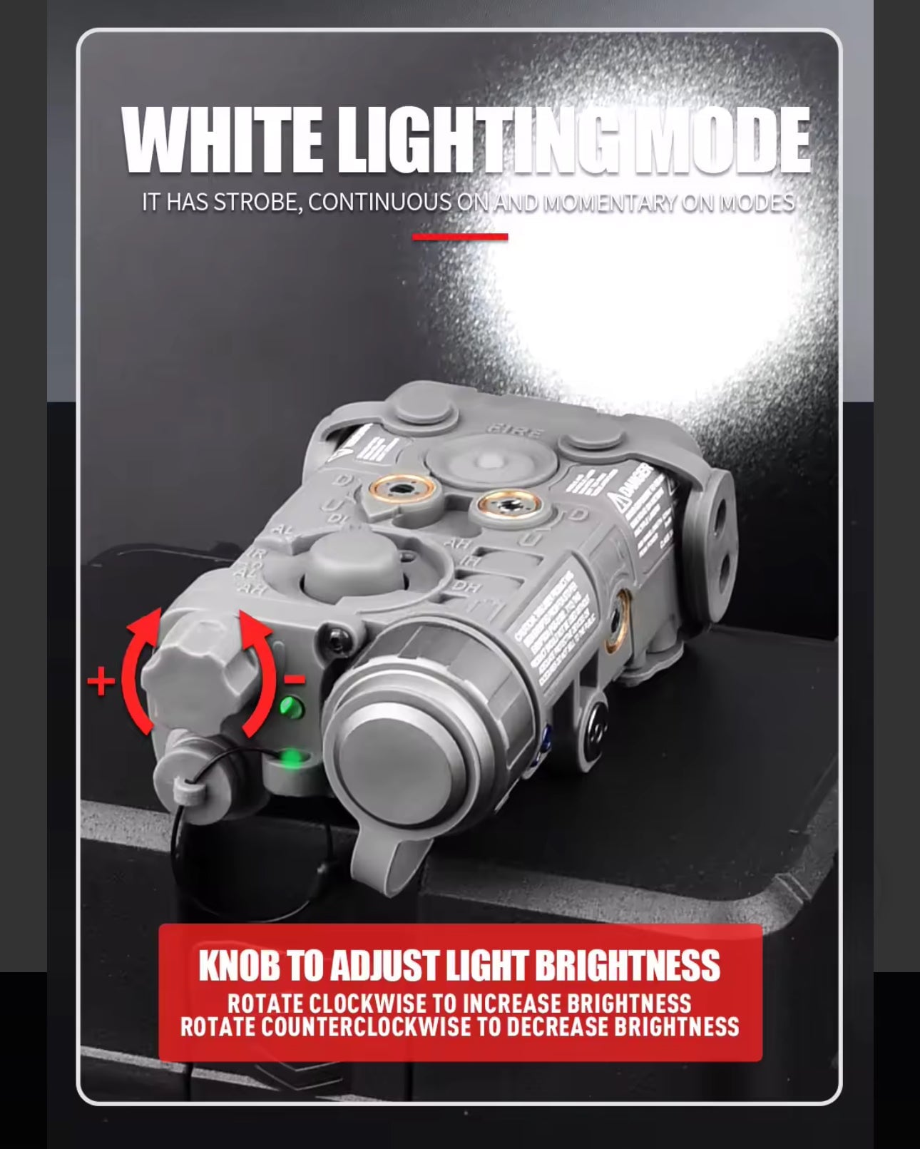 NGAL Tactical Flashlight Set w/20mm Rail/MLOK Remote Switch - Image 4