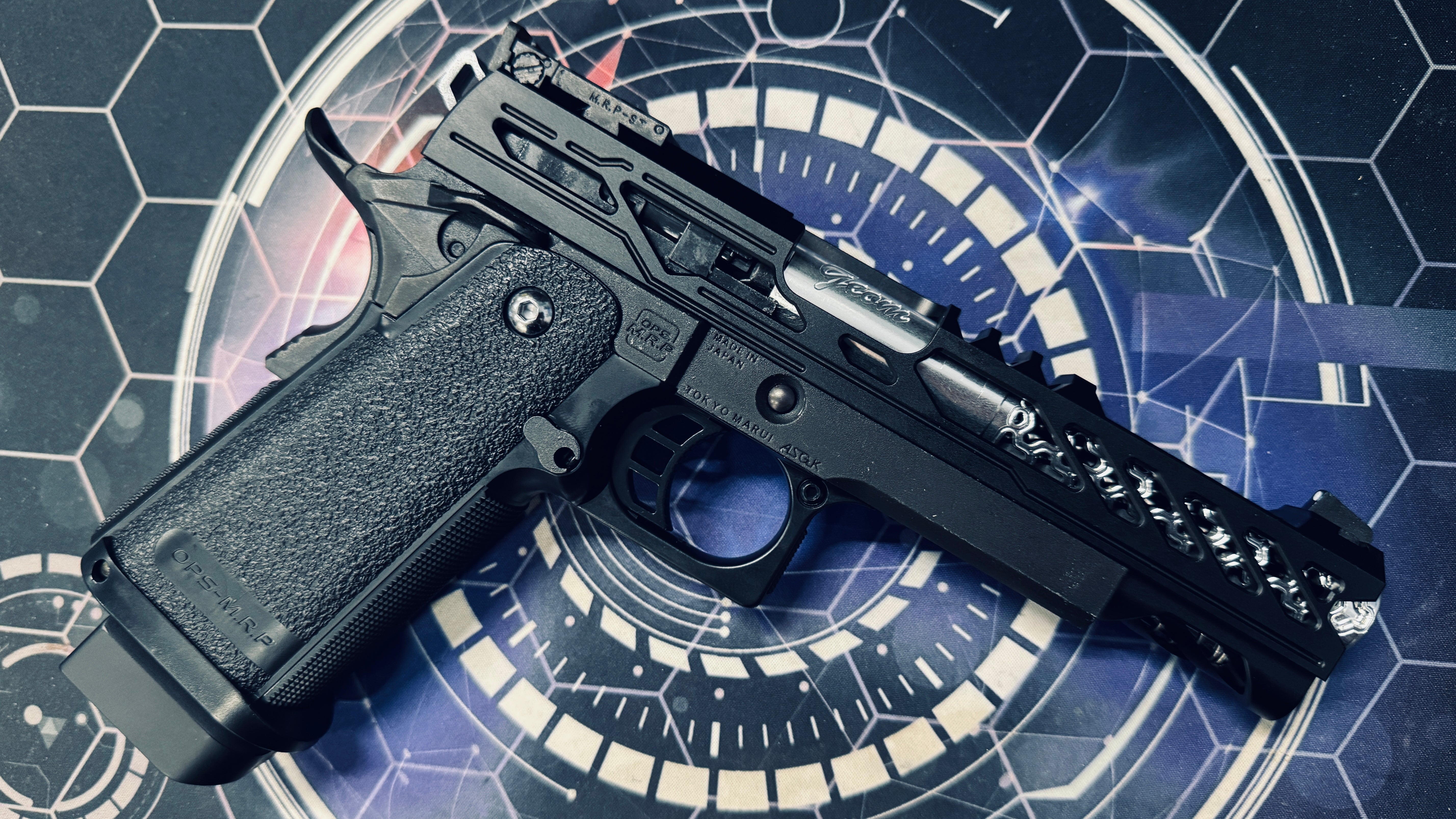Custom Tokyo Marui/Dr Black Hi-Capa 5.1 GBB Pistol Gel Blaster - Type Y/Geom - Image 3
