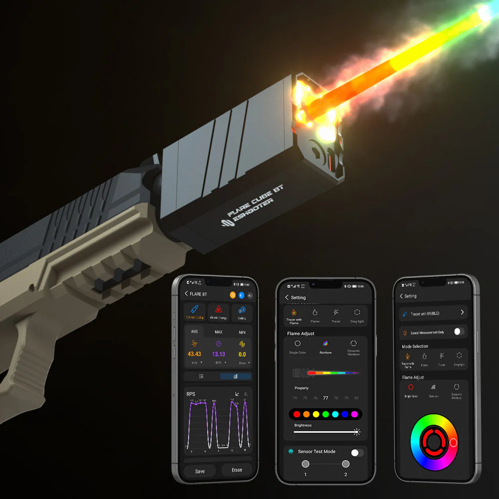 Eshooter Flare Cube BT PISTOL Gel Blaster Tracer Unit - Image 3