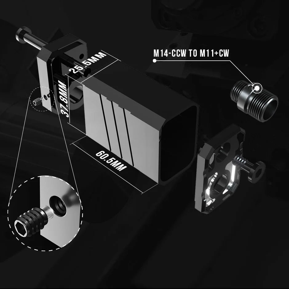 Eshooter Flare Cube BT PISTOL Gel Blaster Tracer Unit - Image 5