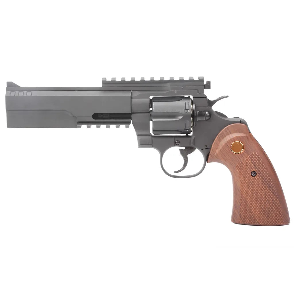 King Arms Python 357 Evil (Green Gas Version) – Black Gel Blaster Revolver - Image 2