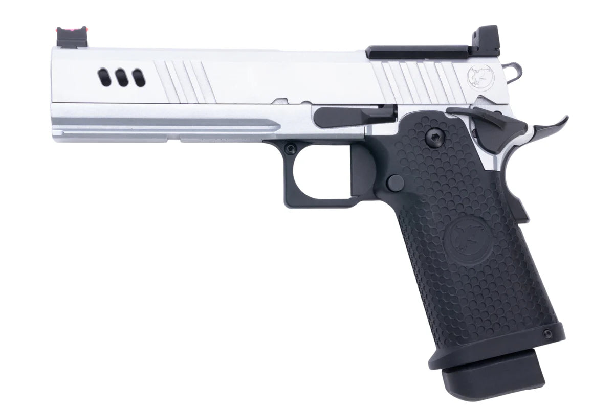 RWA Nighthawk Custom BDS9 GBB Pistol Gel Blaster - Silver - Image 2
