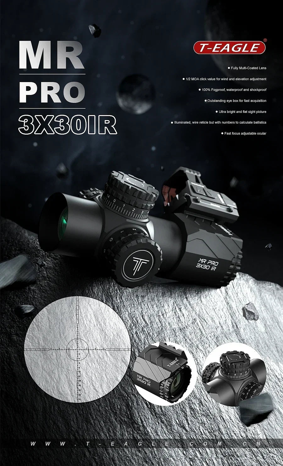 T-Eagle MR Pro 3x30 Scope - Image 4