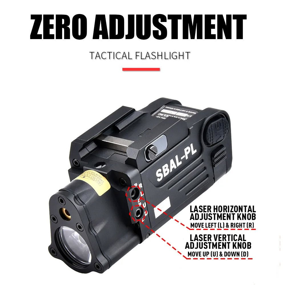 SBAL Weapon Flashlight w/Laser - Black - Image 3