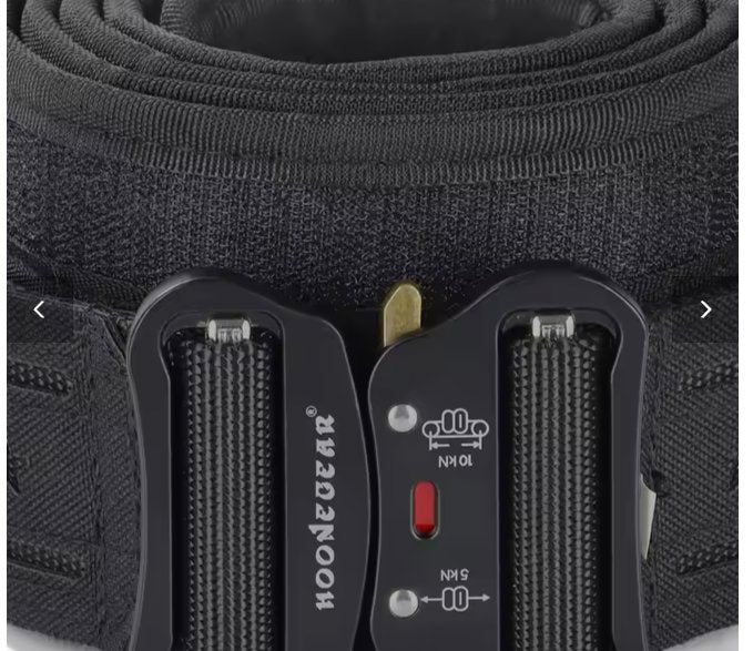 Tactical Gun Belt w/Quick Release Metal Buckle - Large Size - Image 2