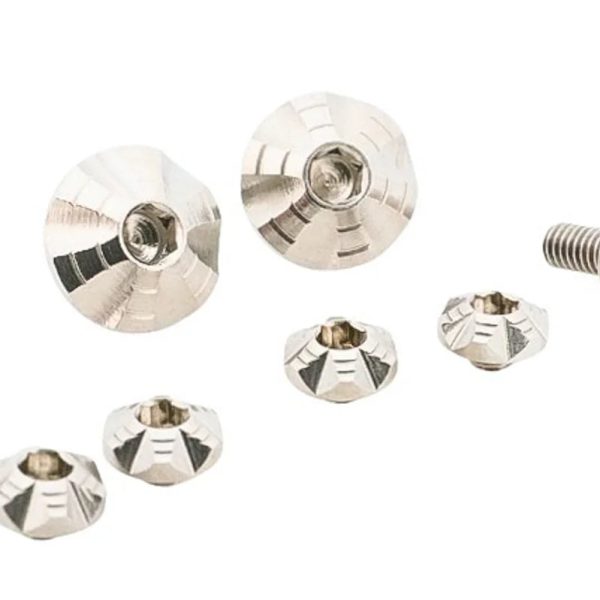 Dr. Black Custom Grip Screw Set for Aluminium Grip - Silver