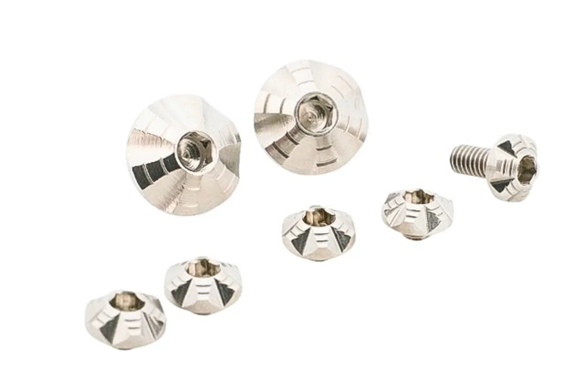 Dr. Black Custom Grip Screw Set for Aluminium Grip - Silver