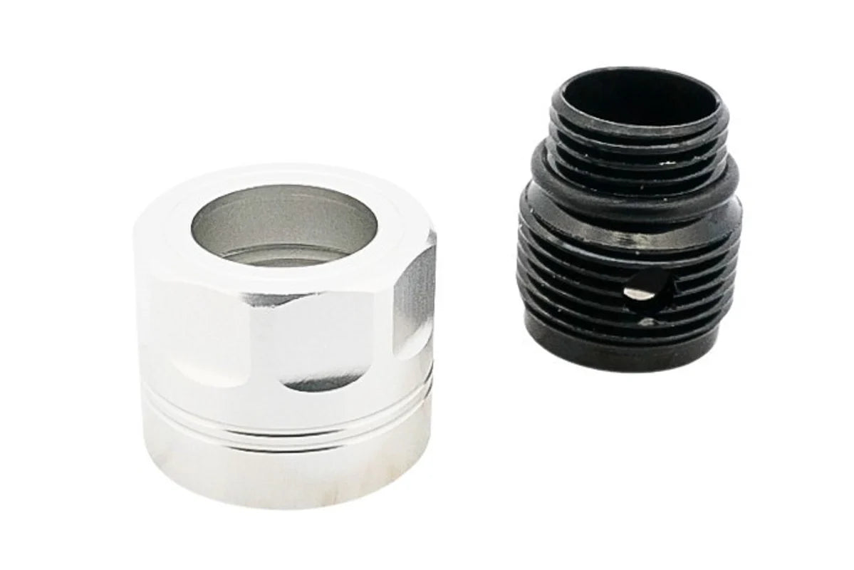 Dr. Black Aluminium Type A Barrel Thread Protector With Adaptor (11mm CW to 14mm CCW) - Image 3